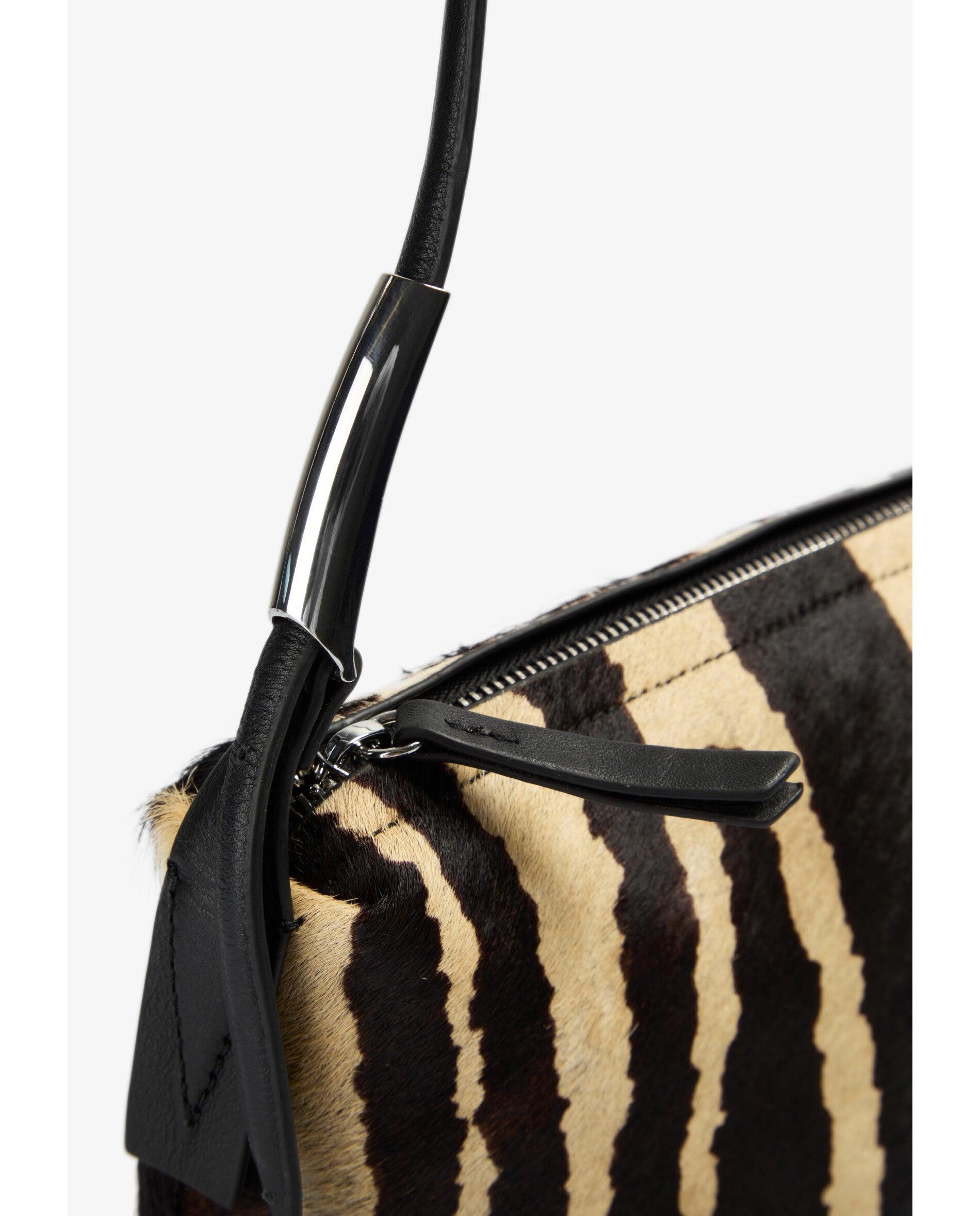 Bolso de hombro rectangular de piel con estampado animal print - Scalpers - Multicolor Multicolor-5