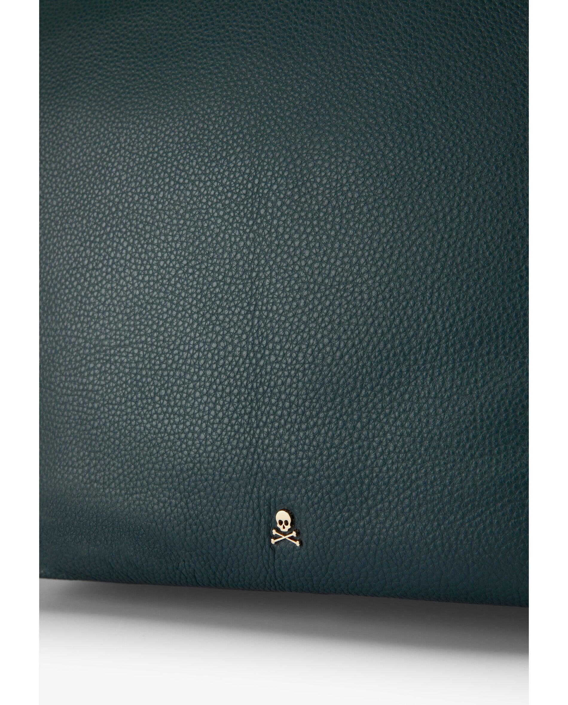 Bolso de hombro en piel con cierre de cremallera - Scalpers - Azul marino Azul marino-4