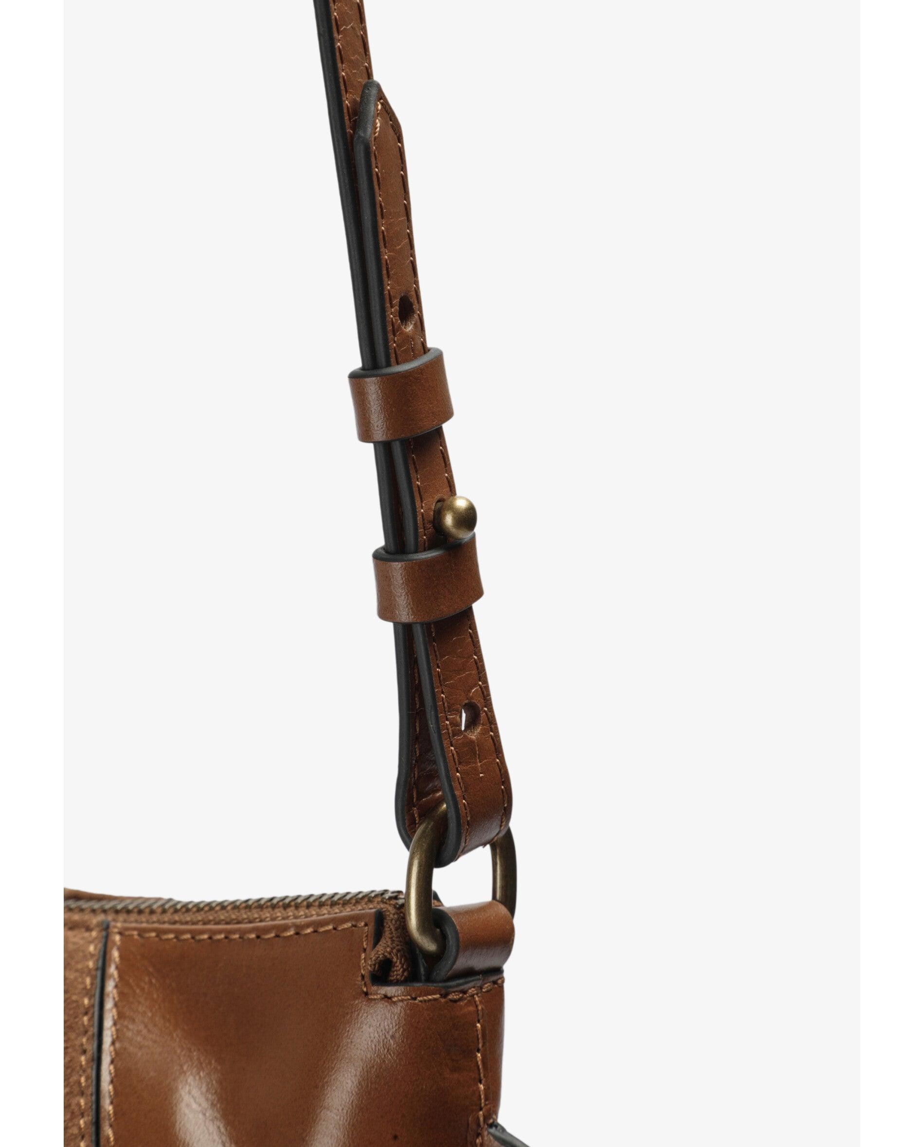 Imagen 6 de Bolso de hombro combinado con tachuelas decorativas - Scalpers - Caramelo Caramelo