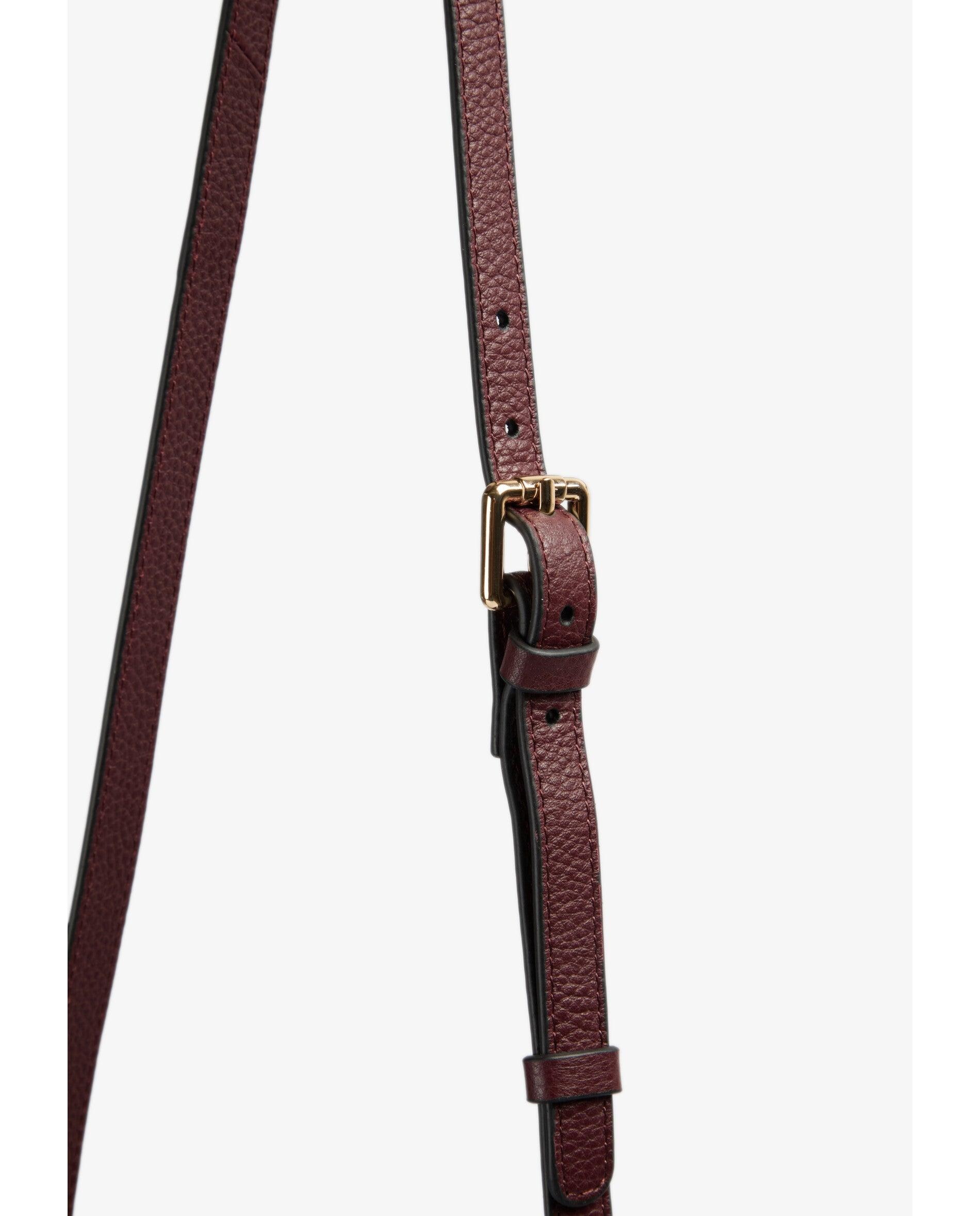 Bolso de hombro piel y serraje - Scalpers - Burdeos Burdeos-8
