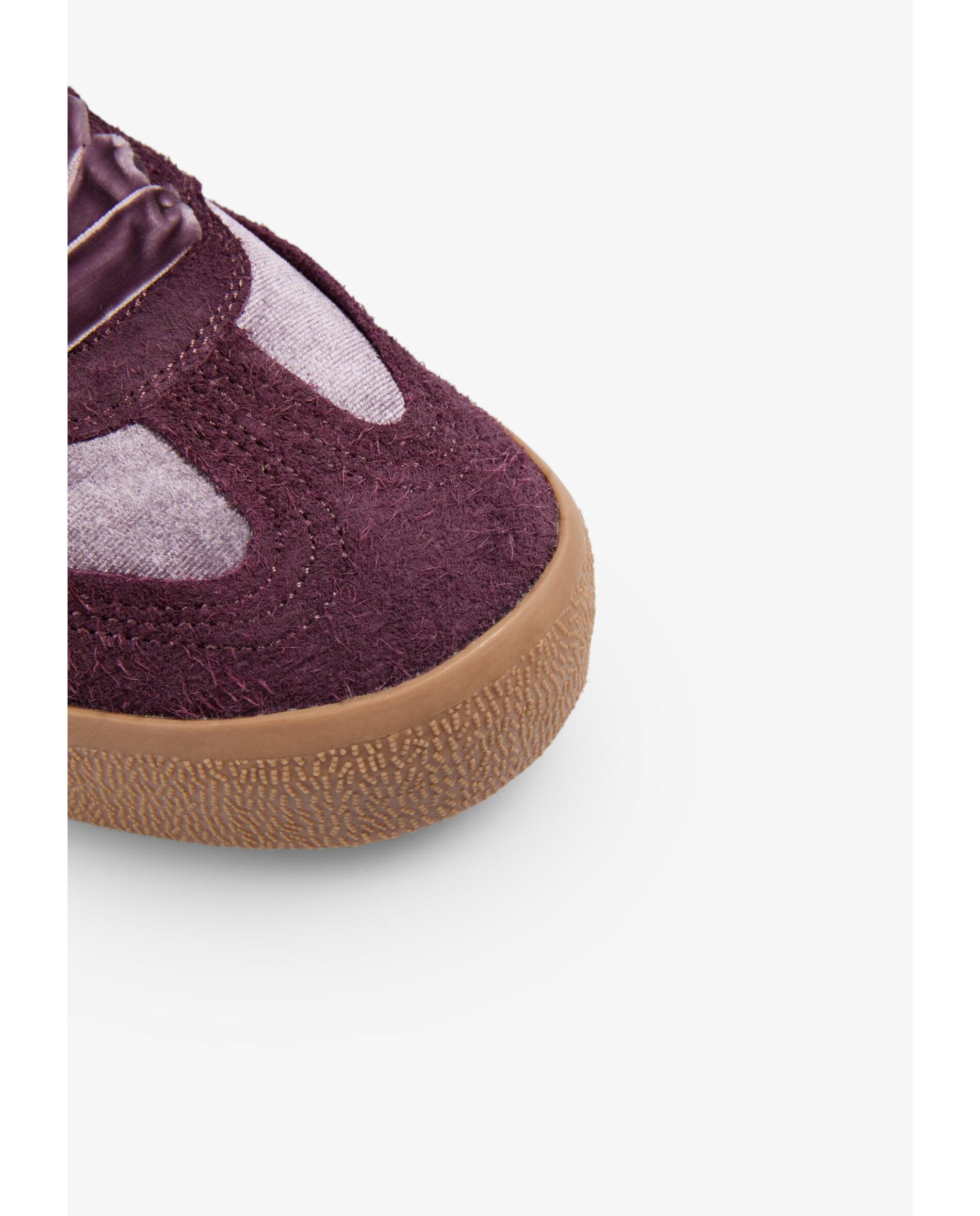 Zapatillas retro de mujer tipo sneakers de terciopelo - Scalpers - Malva Malva-6