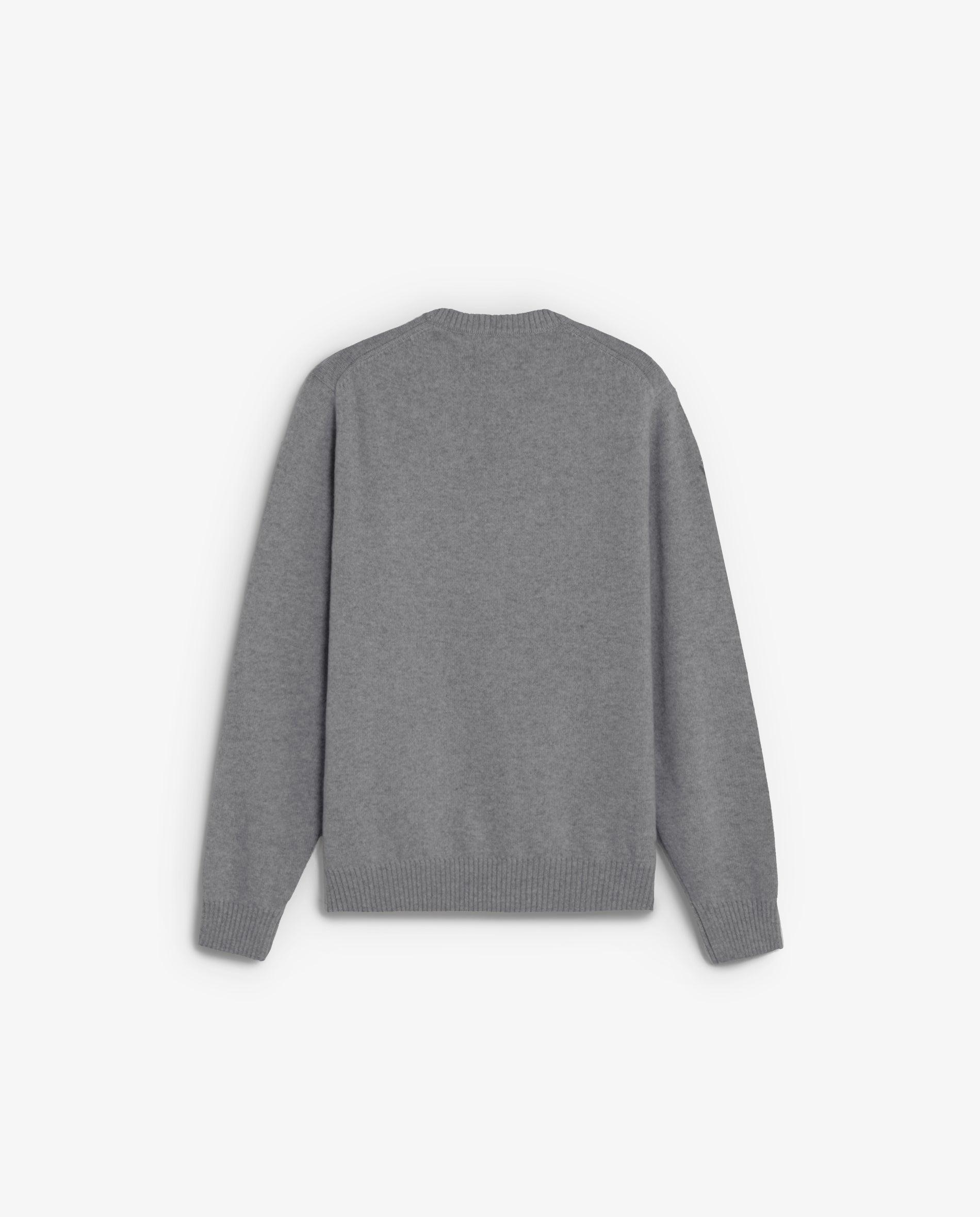 Imagen 8 de Jersey de hombre con cuello redondo y calavera bordada en el pecho - Scalpers - Gris Gris