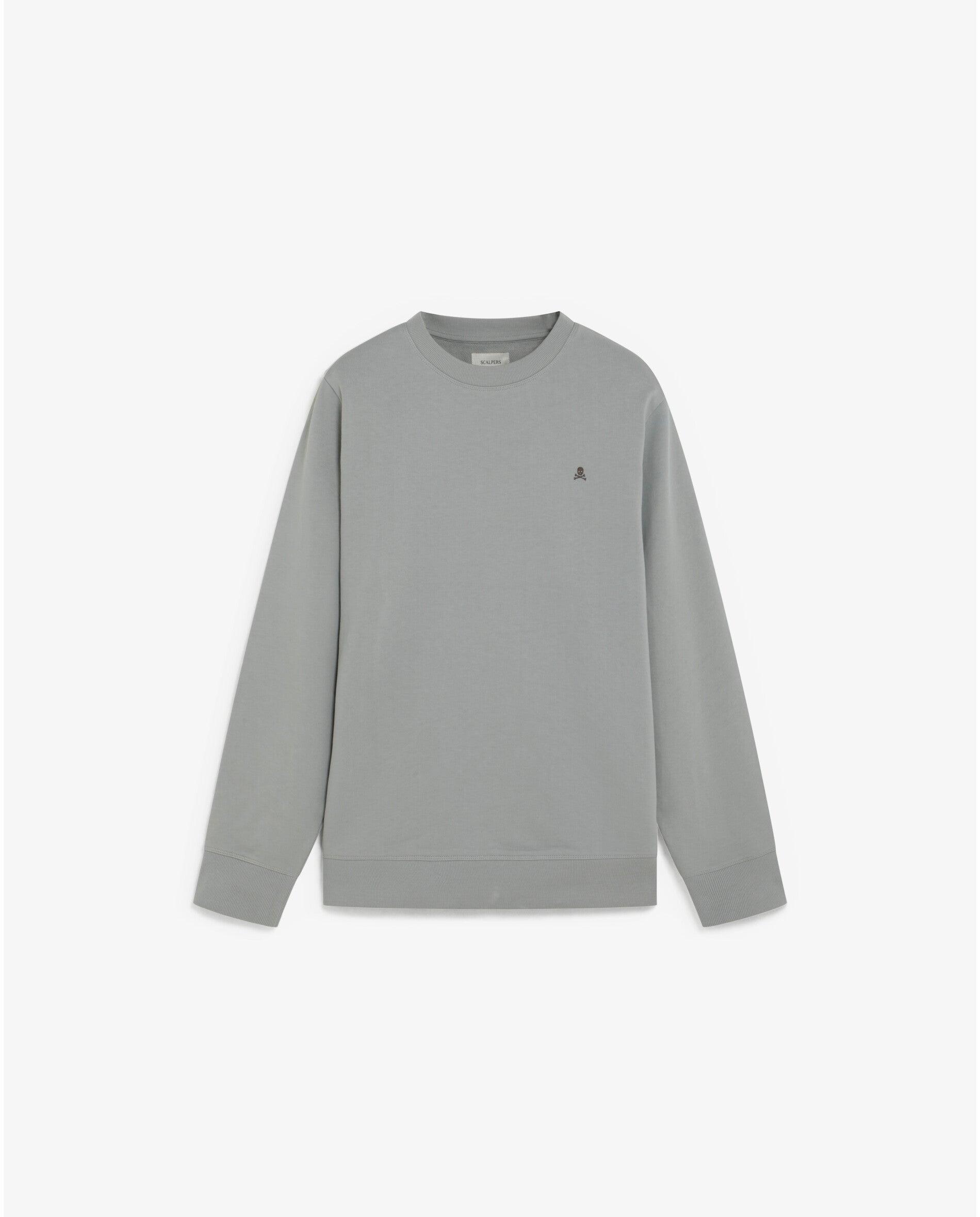 Sudadera de hombre regular fit con cuello redondo - Scalpers - Gris Gris-1