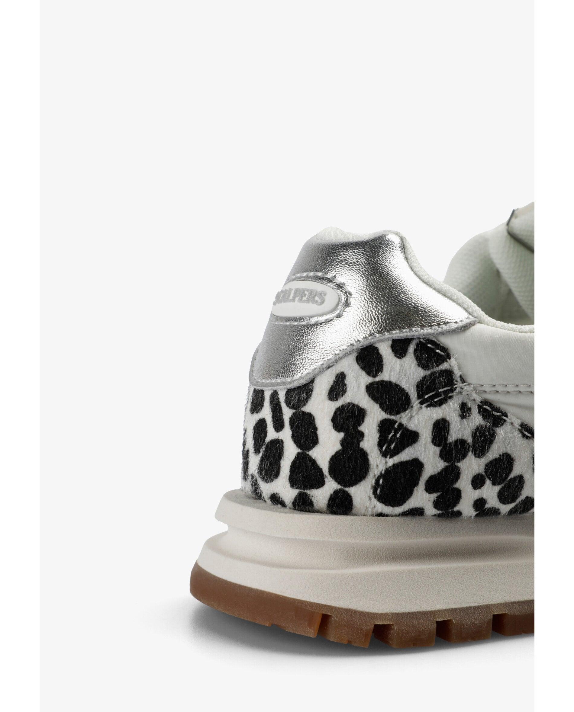Zapatillas deportivas de niña con talón a contraste animal print - Scalpers - Blanco Blanco-7