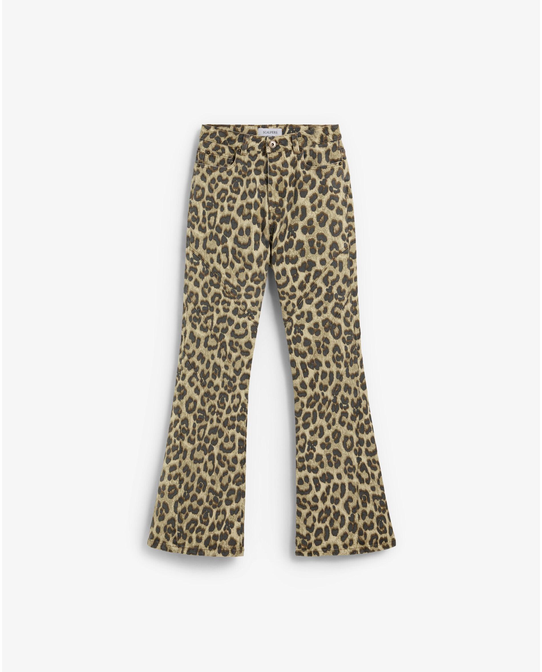 Imagen 0 de Vaquero de mujer boocut de tiro alto con estampado animal print Multicolor