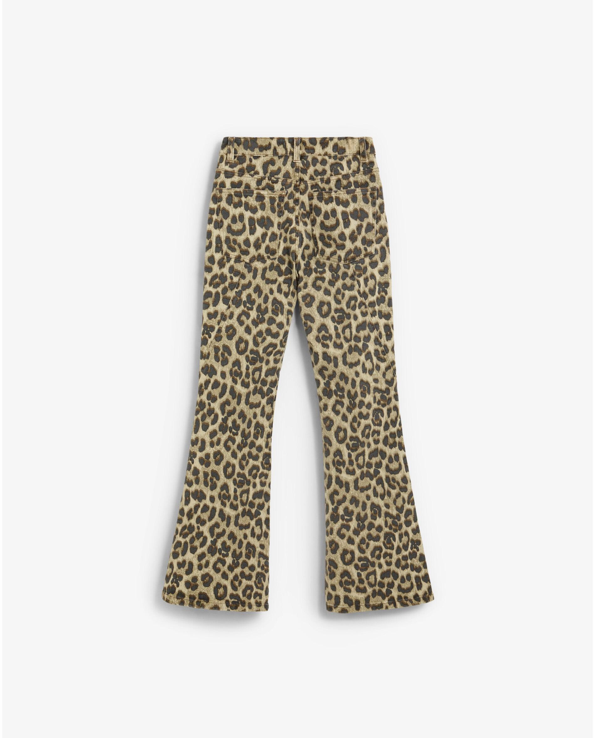Vaquero de mujer boocut de tiro alto con estampado animal print - Scalpers - Multicolor Multicolor-2