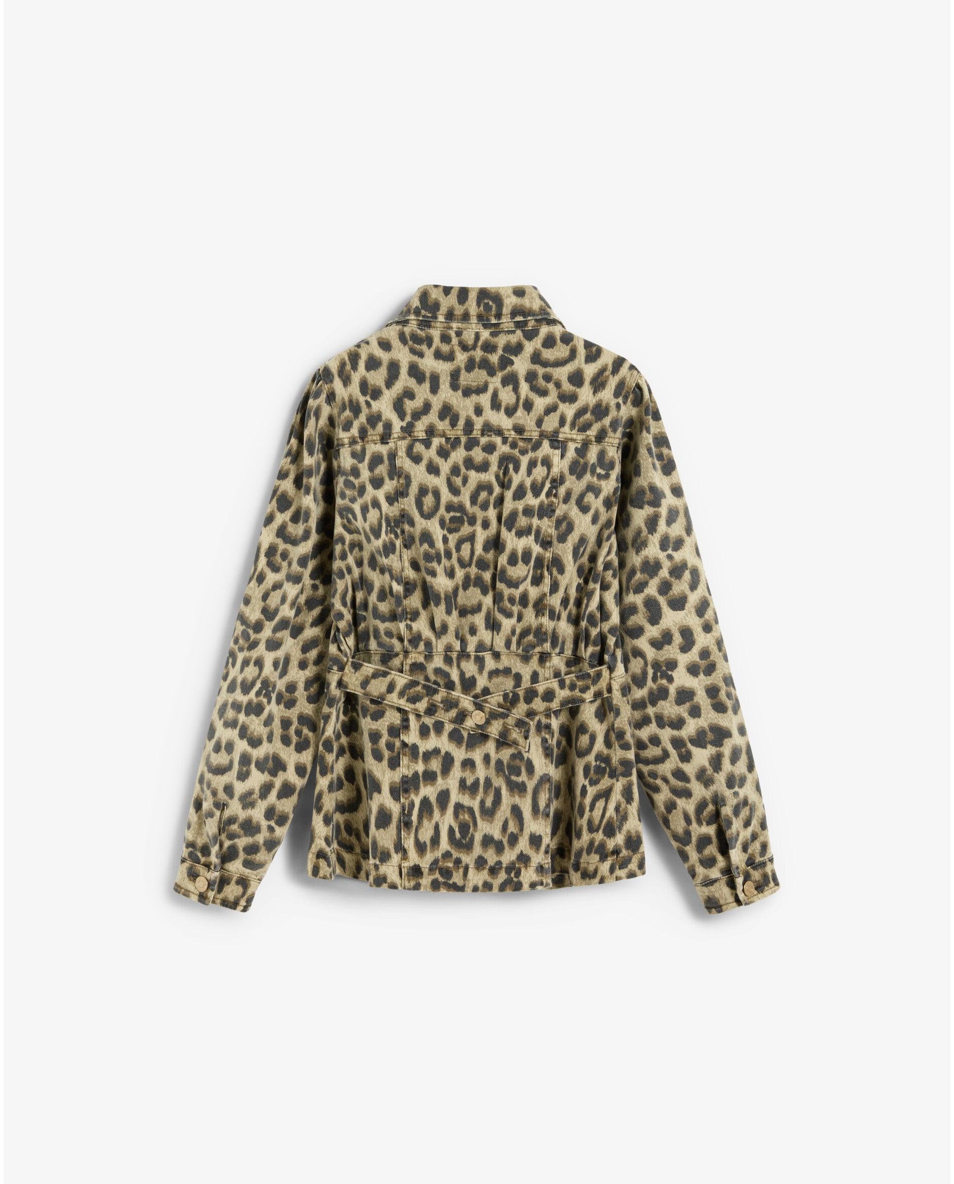 Camisa de mujer denim con estampado animal print - Scalpers - Multicolor Multicolor-2
