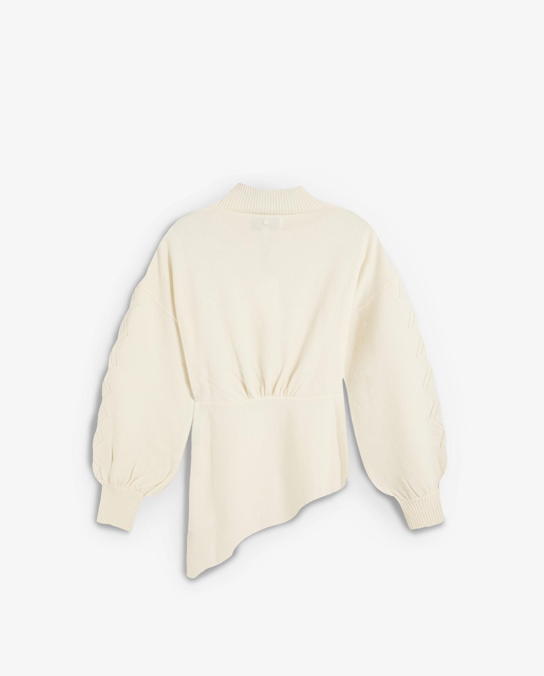 Imagen 2 de Jersey de mujer con detalle fruncido y colgante con abalorios - Scalpers - Crudo Crudo