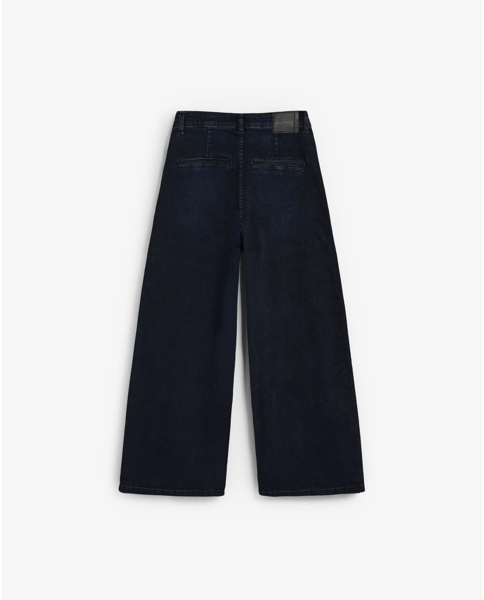 Vaquero de mujer culotte con studs decorativos - Scalpers - Marino Marino-2