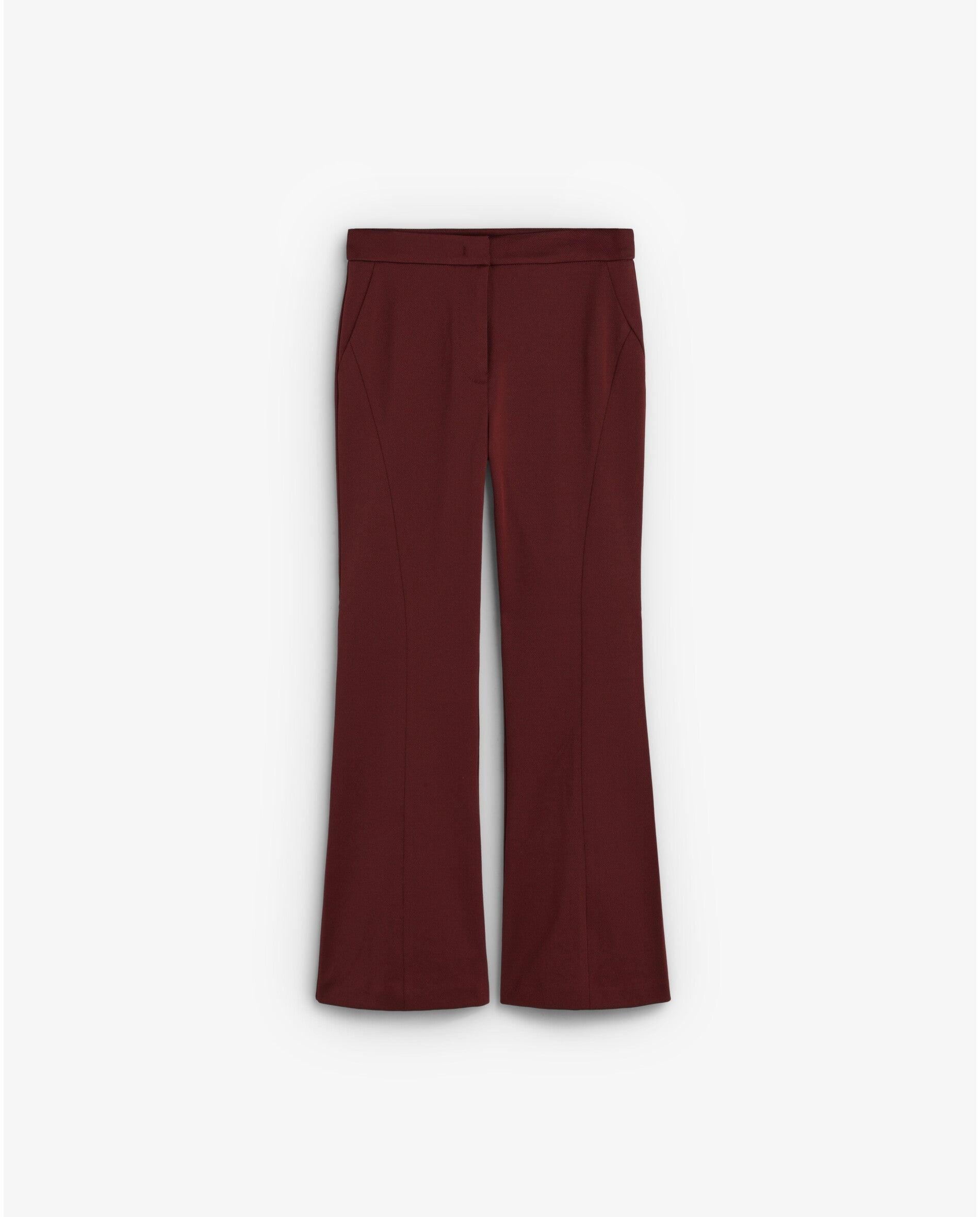 Pantalón de campana de mujer en tejido fluido - Scalpers - Caldero Caldero-5