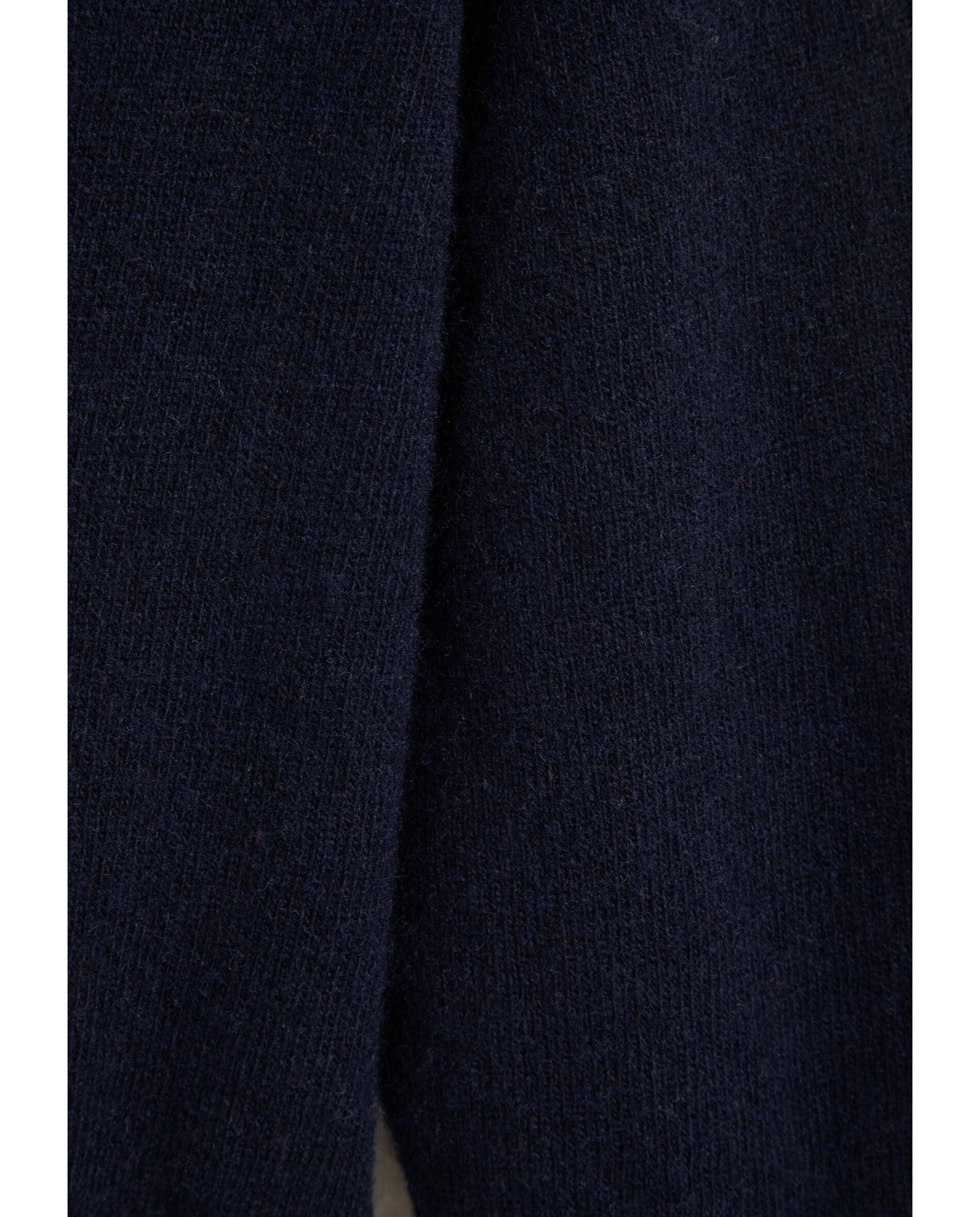 Vestido de punto midi con cuello polo y cinturón - Scalpers - Navy Navy-8
