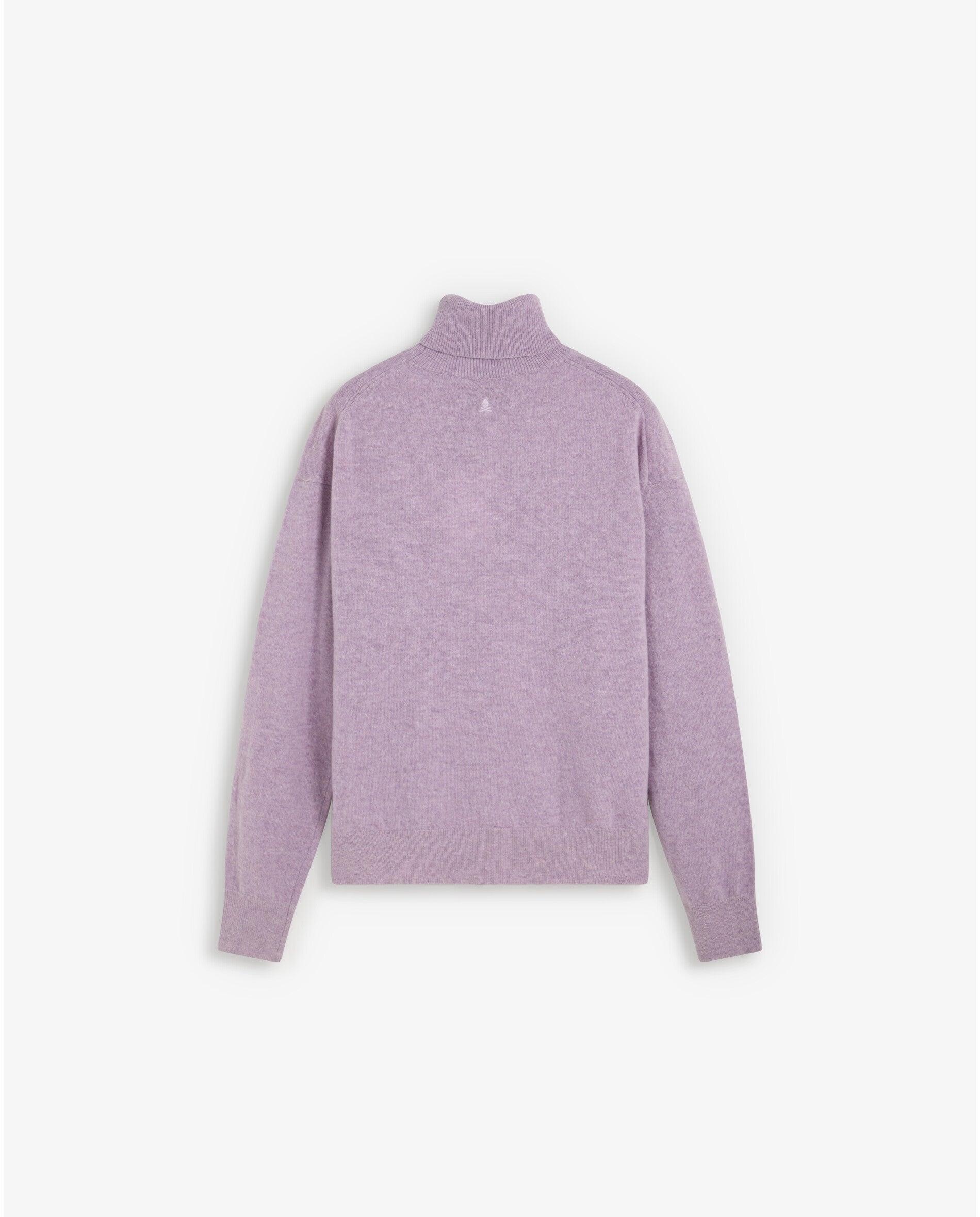 Jersey de mujer de corte recto y cuello alto - Scalpers - Lila Lila-2