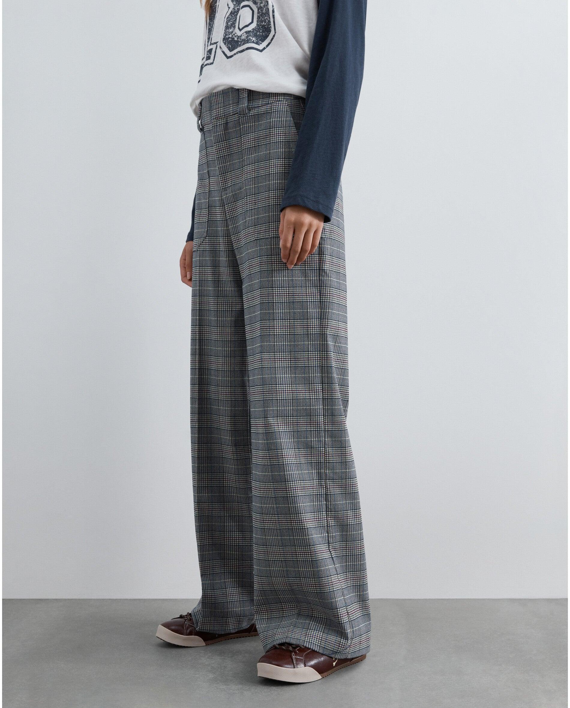Imagen 2 de Pantalón recto de mujer con estampado de rayas - Scalpers - Azul Azul