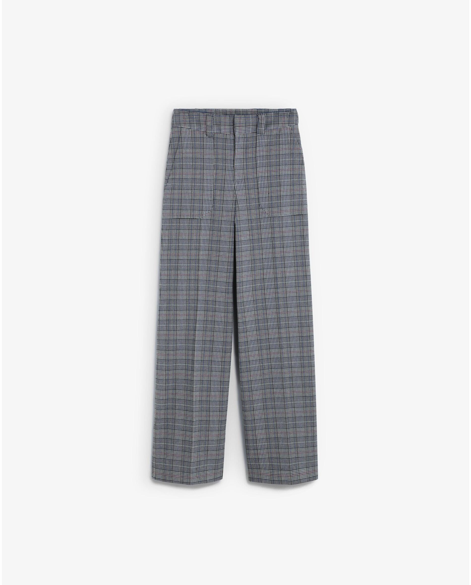 Imagen 5 de Pantalón recto de mujer con estampado de rayas - Scalpers - Azul Azul