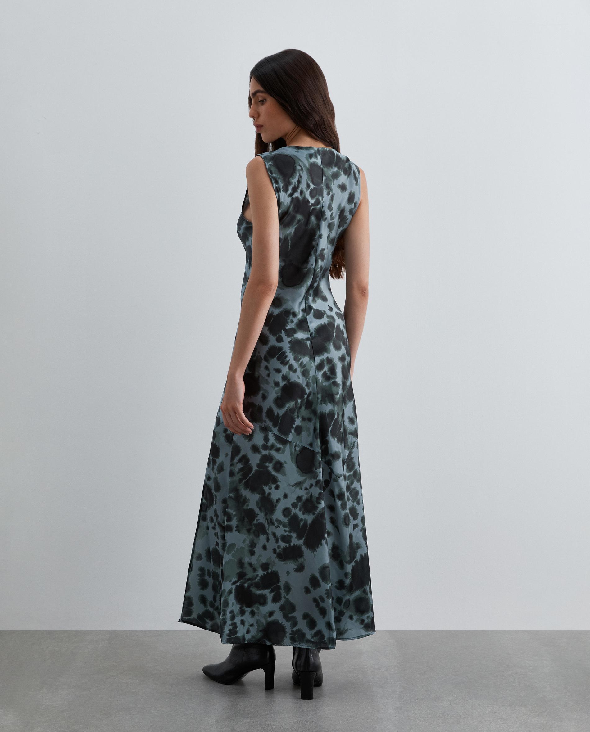 Vestido midi tie-dye con escote drapeado - Scalpers - Caribe Caribe-3