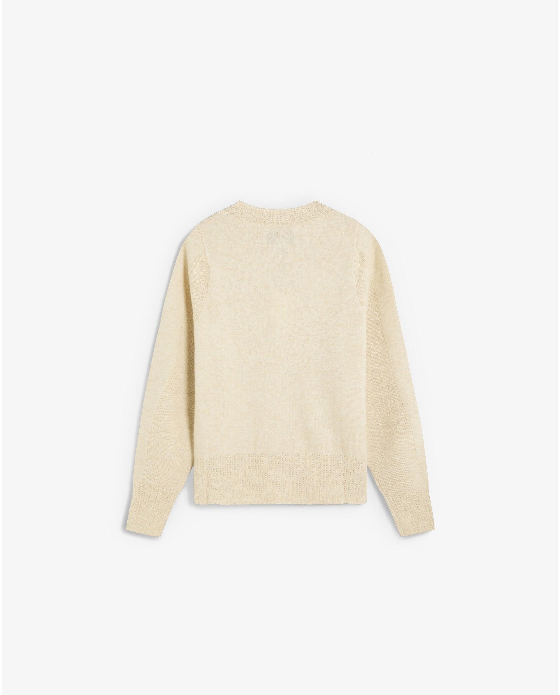 Jersey de mujer de punto texturizado con cuello redondo - Scalpers - Blanco roto Blanco roto-3