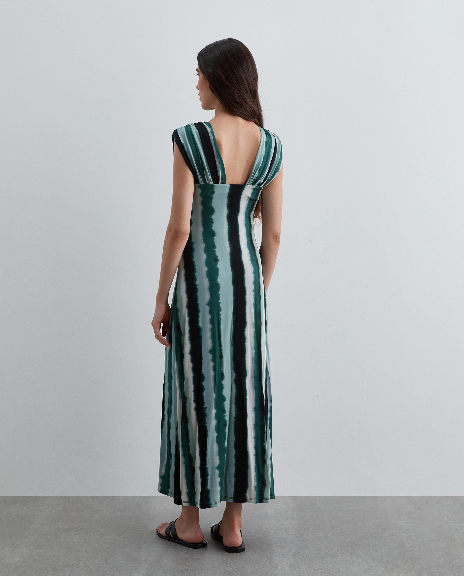 Vestido midi de tirantes con estampado de rayas - Scalpers - Verde Verde-3
