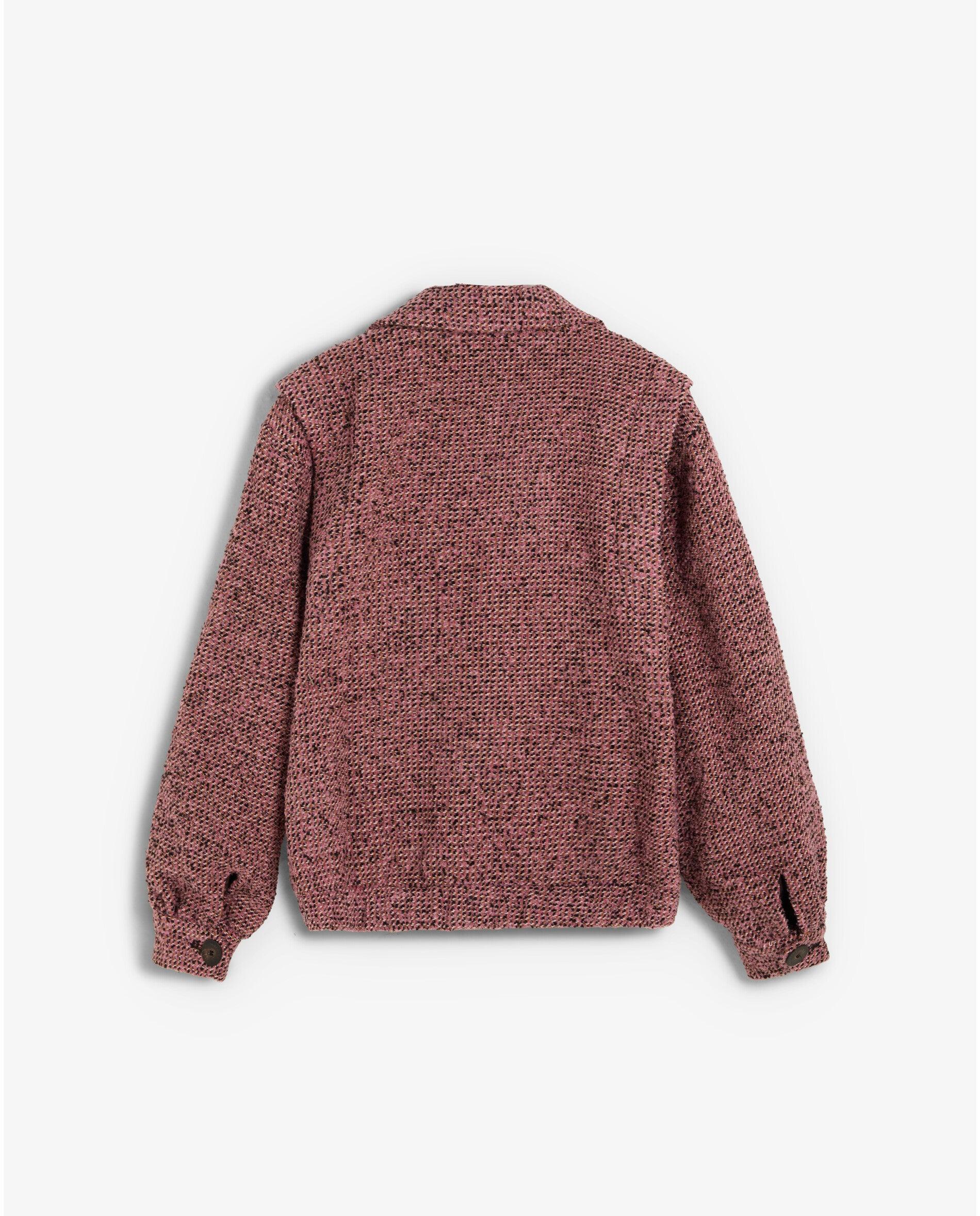 Chaqueta de mujer relaxed fit en tejido con textura - Scalpers - Rosa Rosa-2
