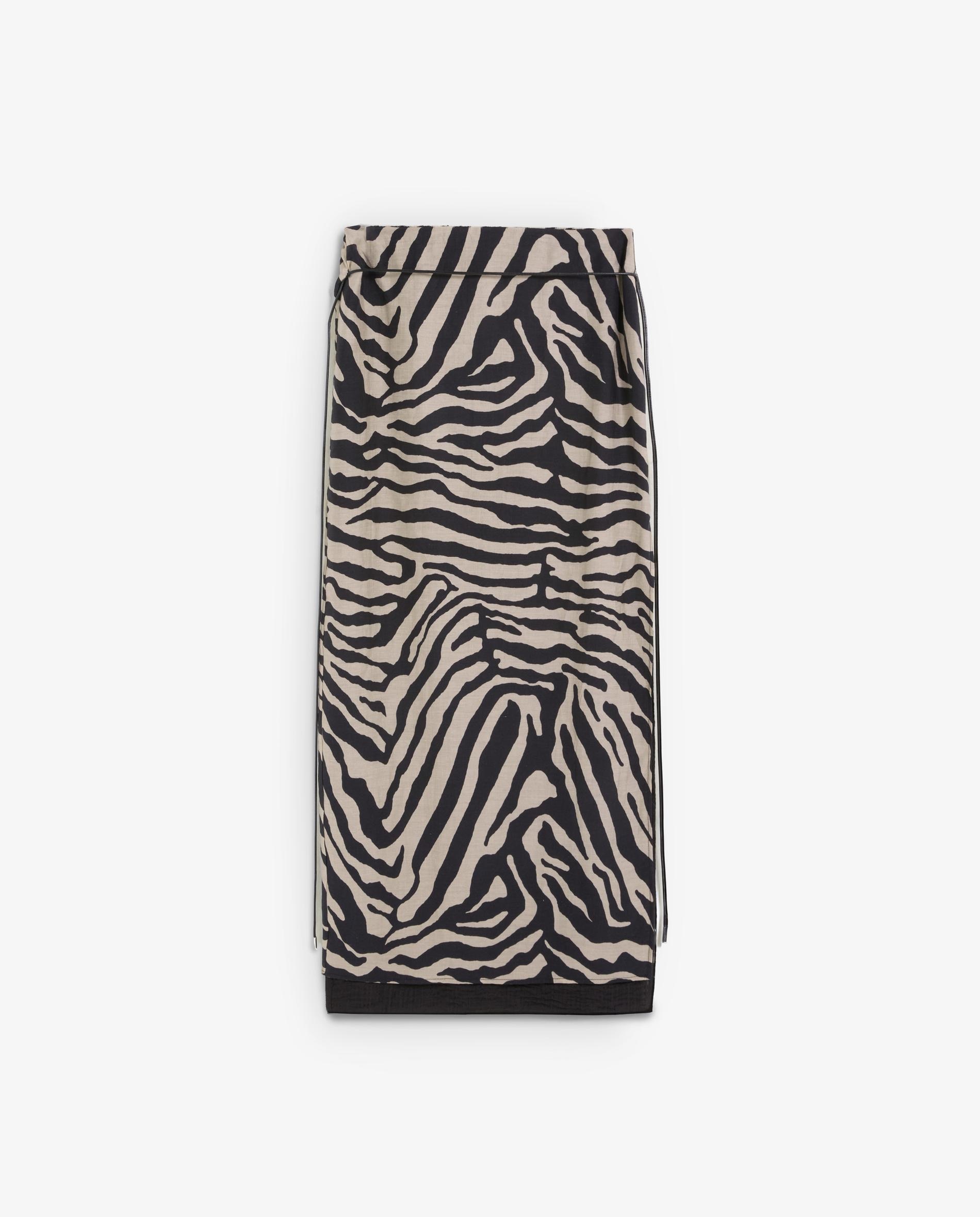Falda midi animal print de corte recto - Scalpers - Multicolor Multicolor-6
