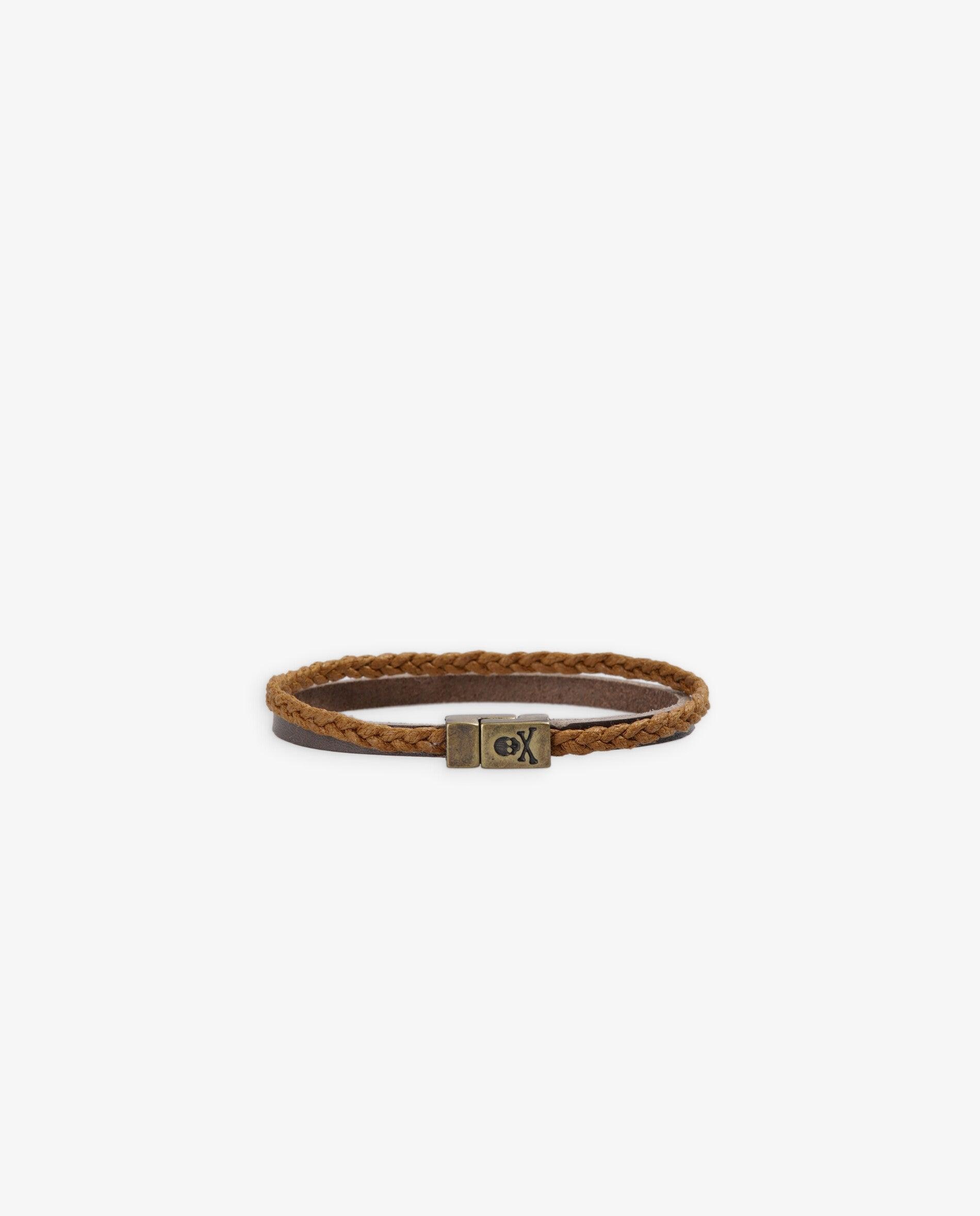 Pulsera cuero de hombre - Scalpers - Gris Gris-1