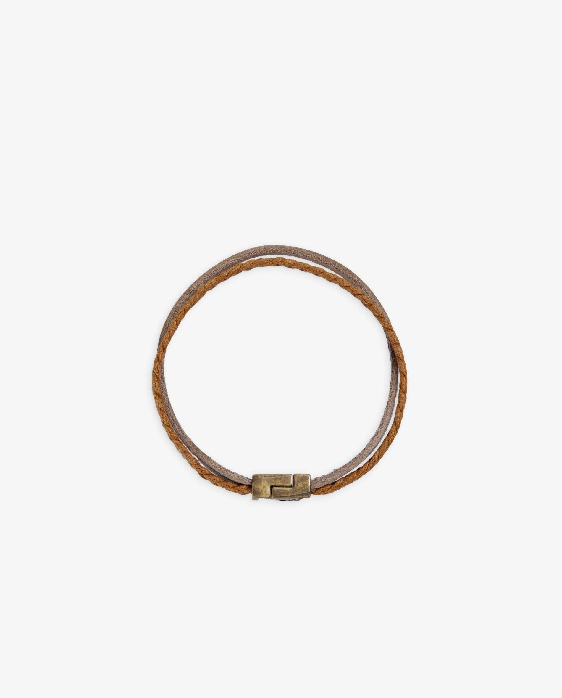 Pulsera cuero de hombre - Scalpers - Gris Gris-2