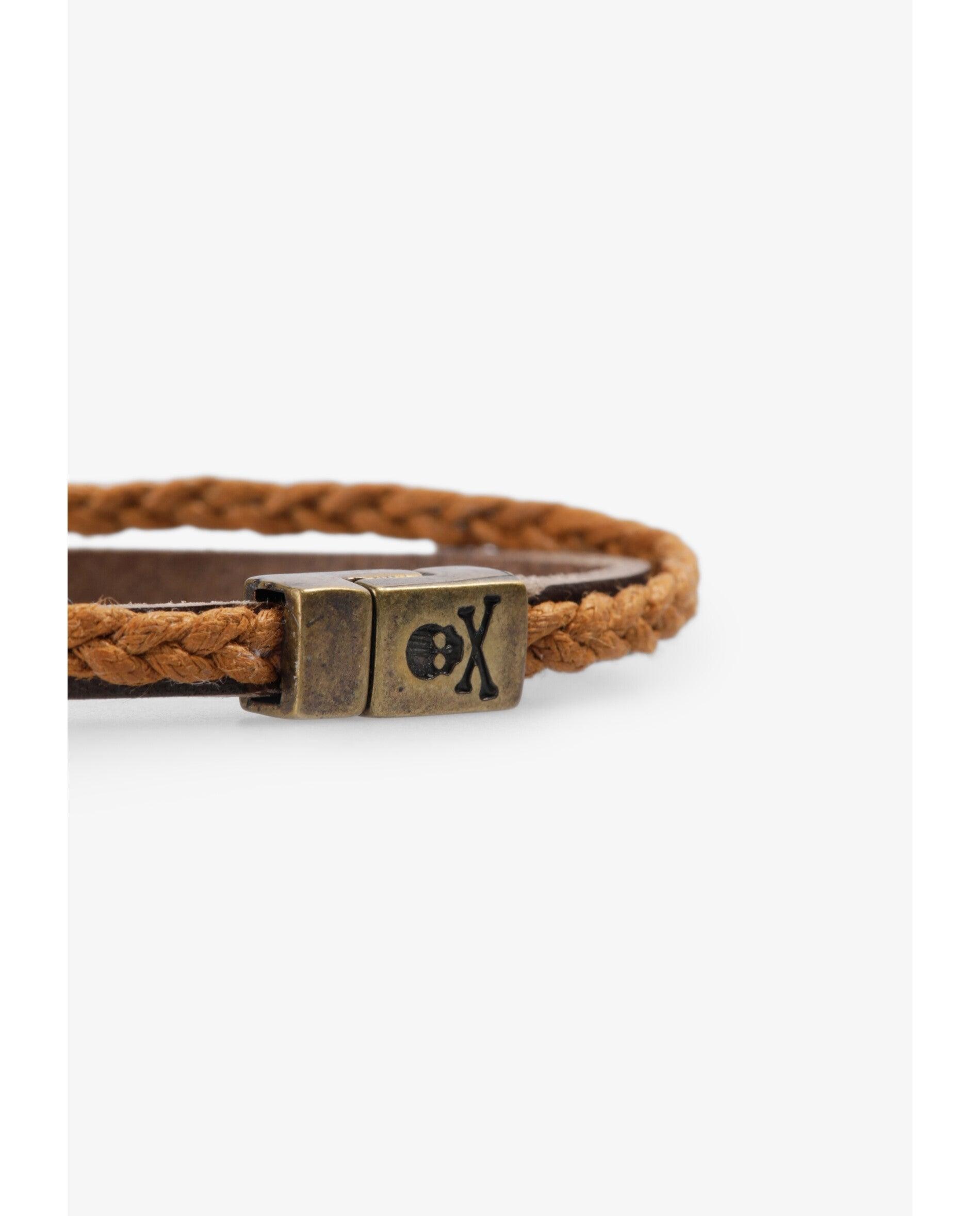 Pulsera cuero de hombre - Scalpers - Gris Gris-3