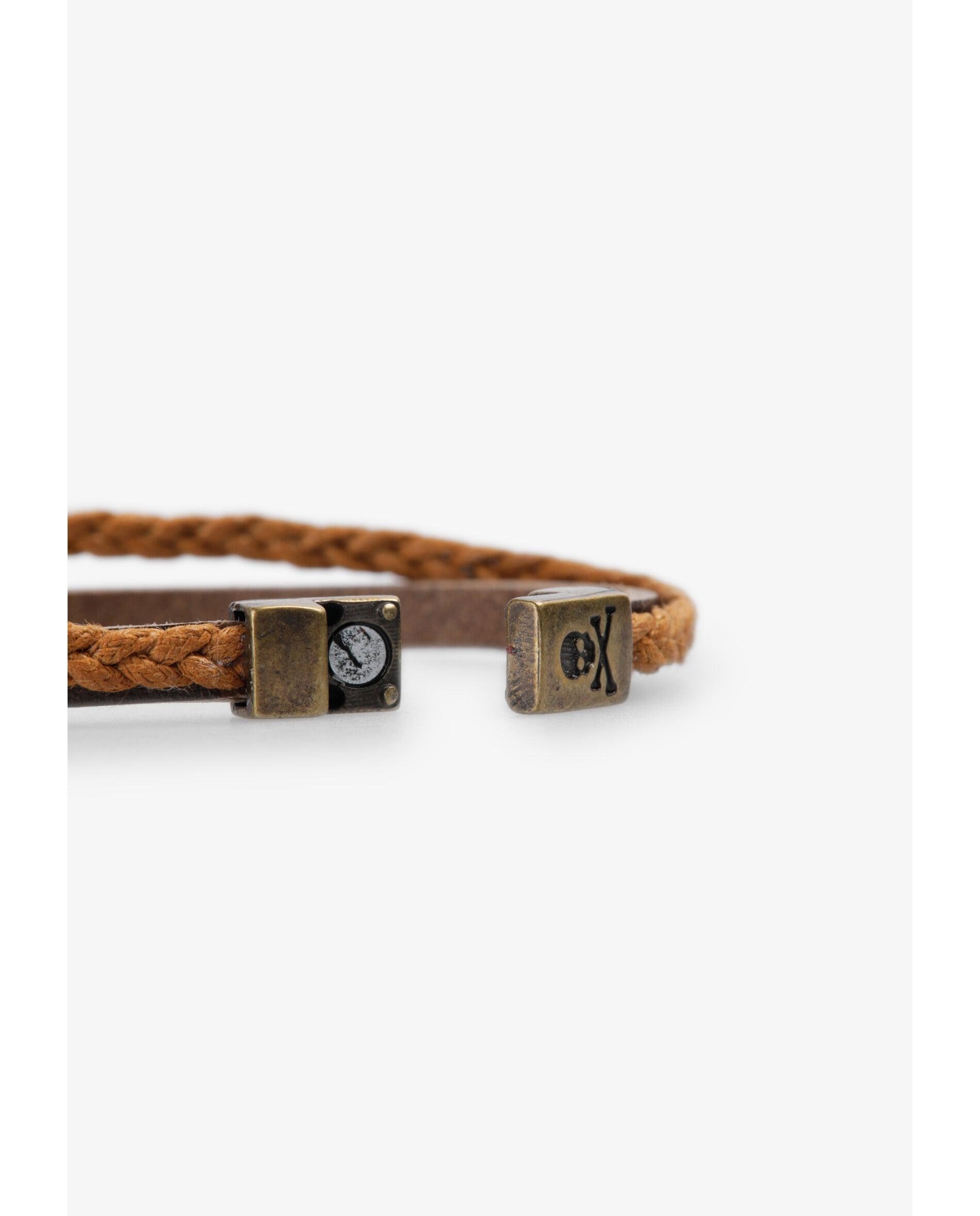 Pulsera cuero de hombre - Scalpers - Gris Gris-4
