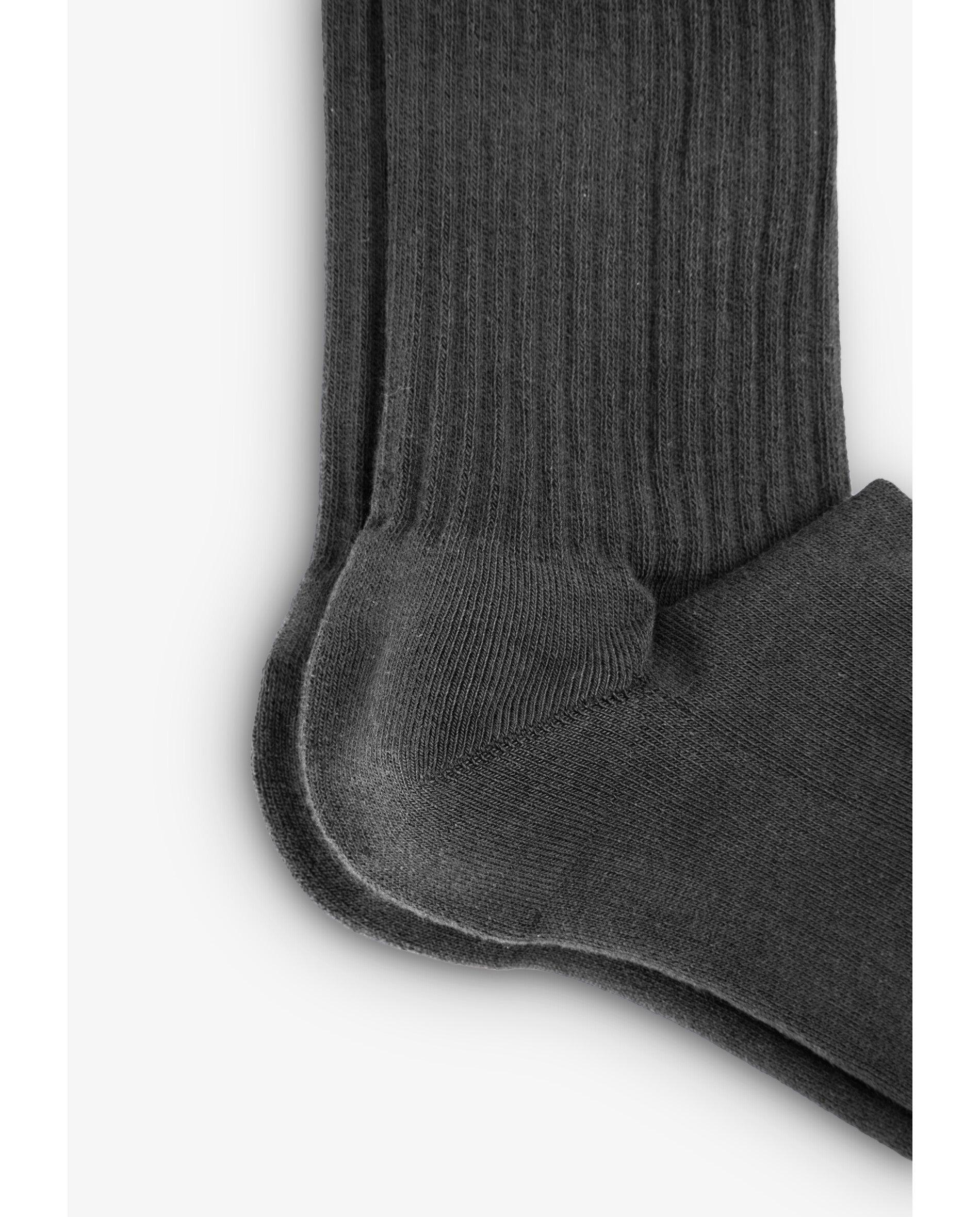 Calcetines de hombre de media caña con logo a contraste - Scalpers - Gris Gris-2