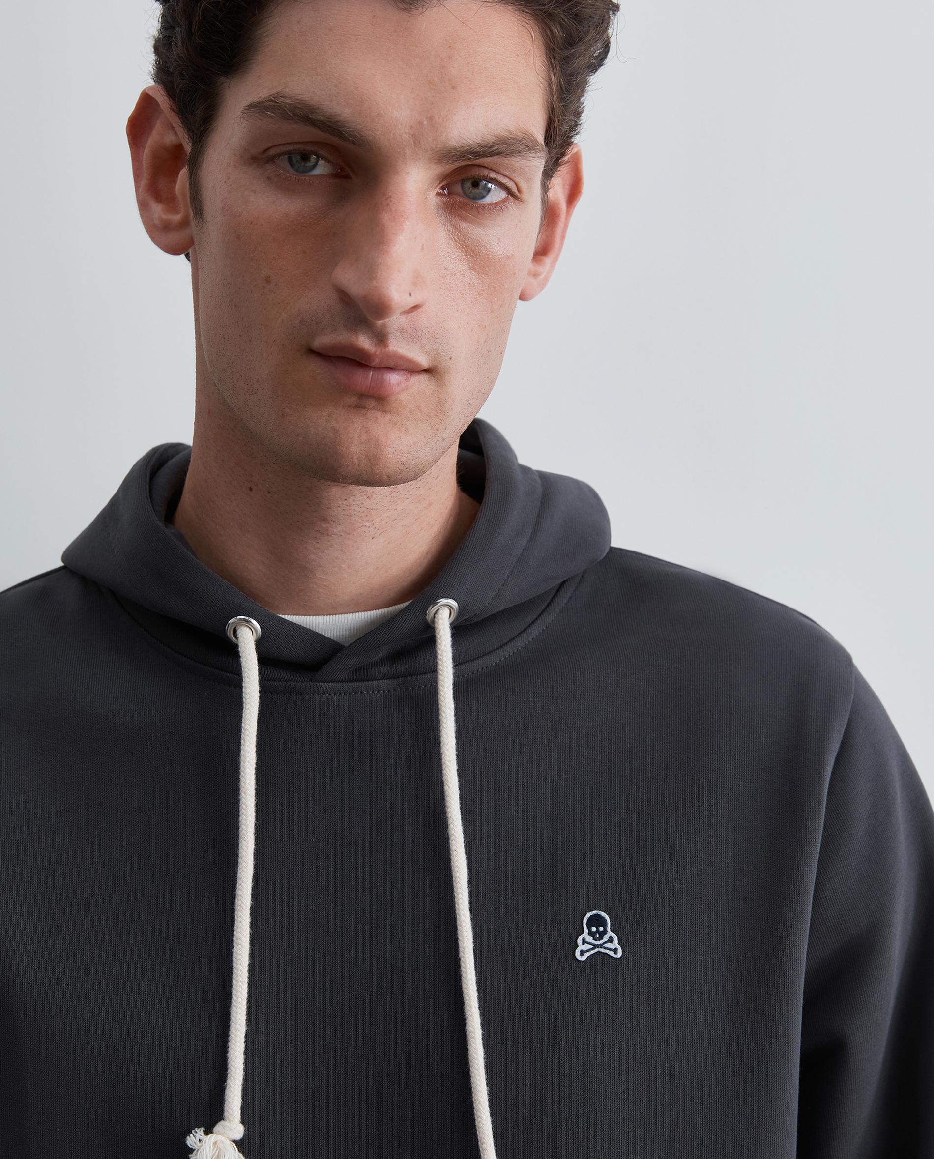 Sudadera con capucha de hombre regular fit con bolsillo canguro - Scalpers - Antracita Antracita-4