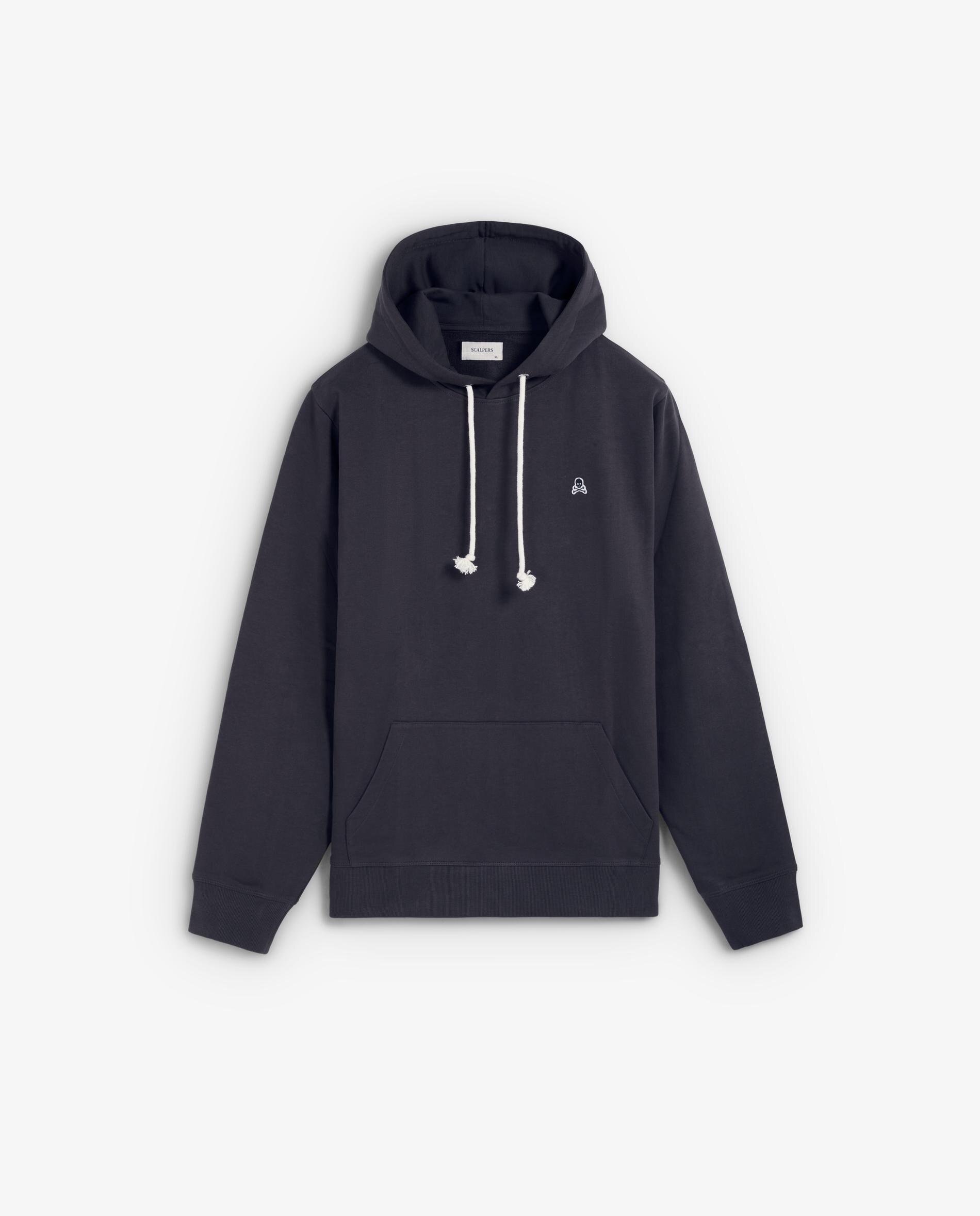 Sudadera con capucha de hombre regular fit con bolsillo canguro - Scalpers - Antracita Antracita-5