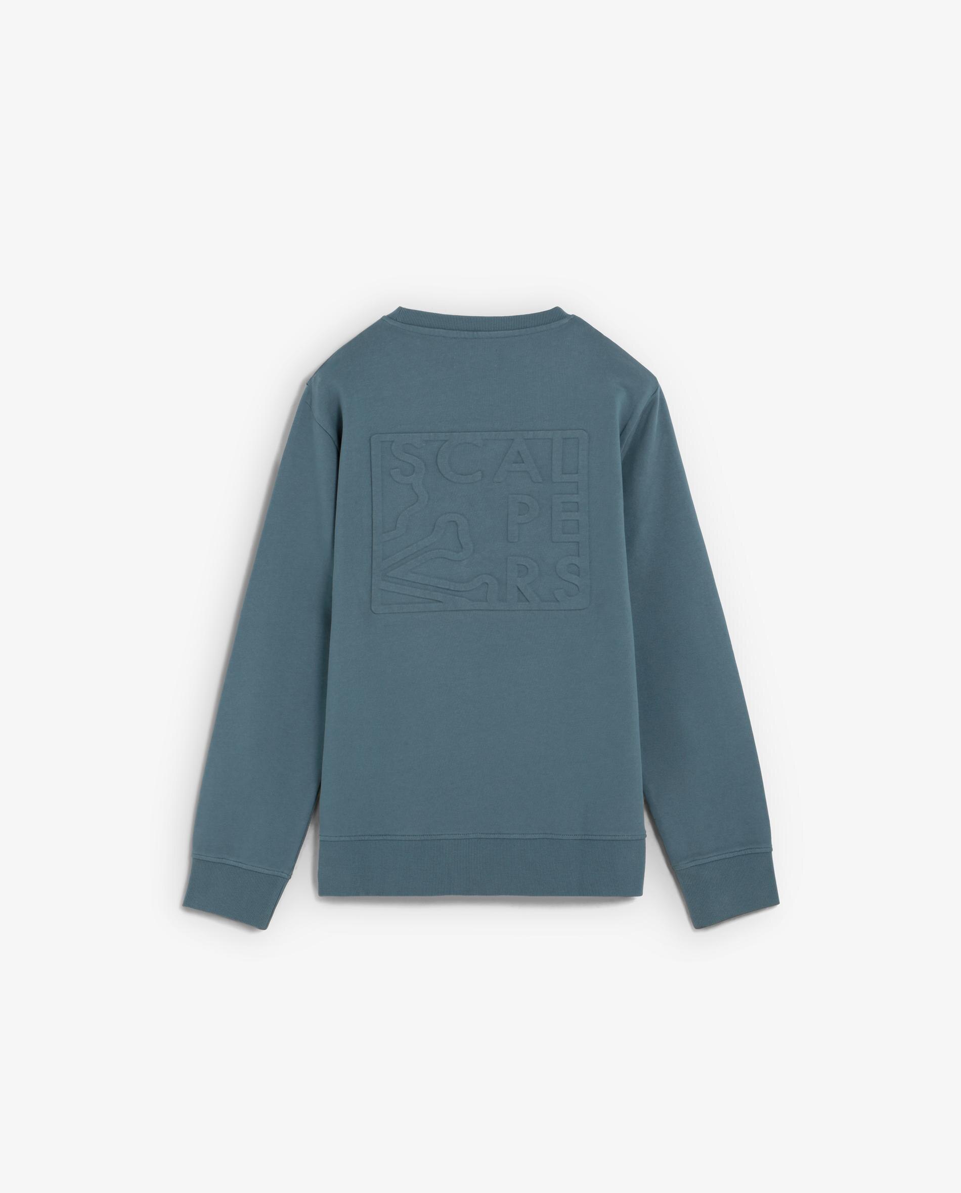 Sudadera de hombre de cuello redondo y logo decorativo - Scalpers - Azul Azul-5