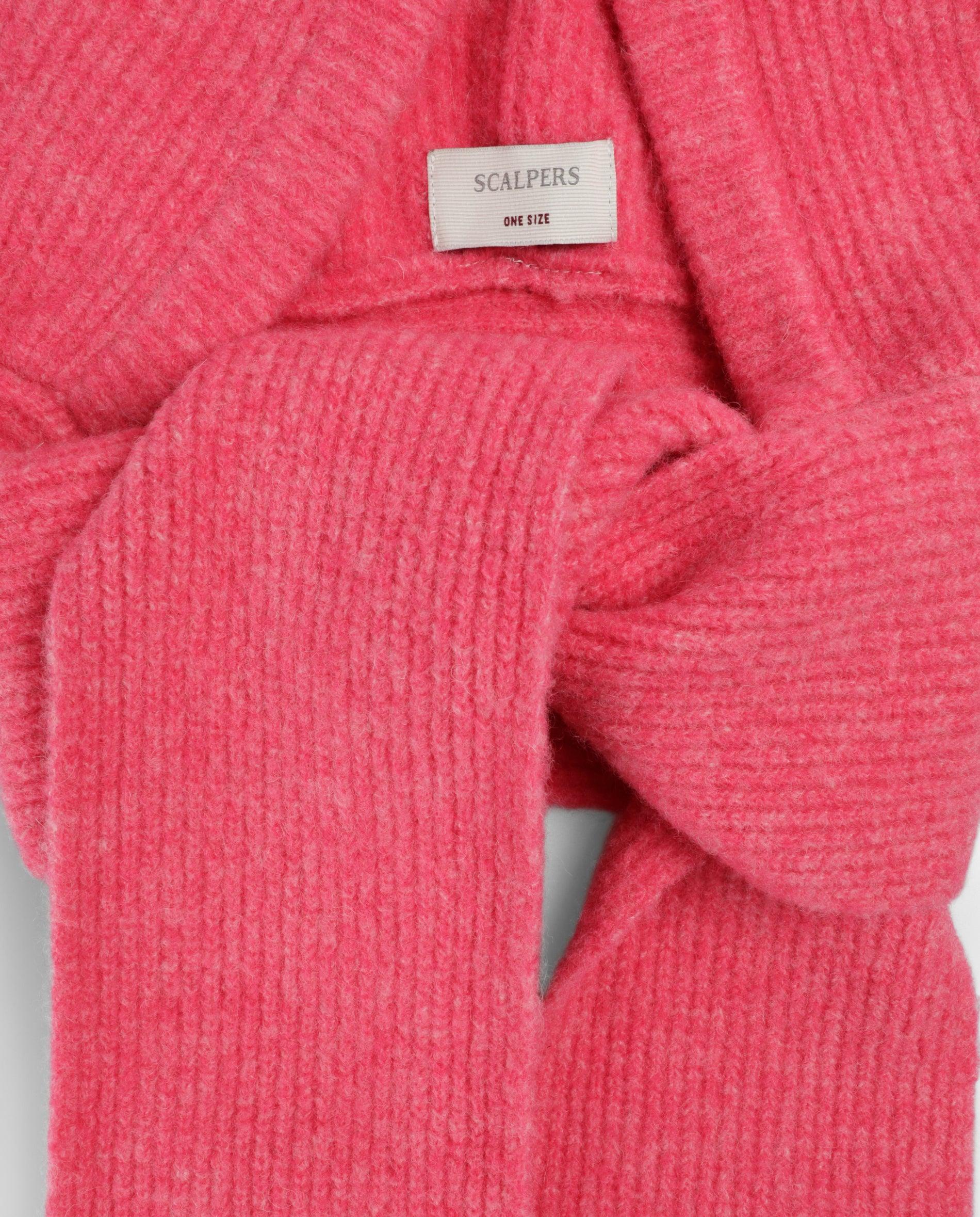 Imagen 3 de Balaclava de niña en tejido de punto con lazada ajustable - Scalpers - Rosa Rosa