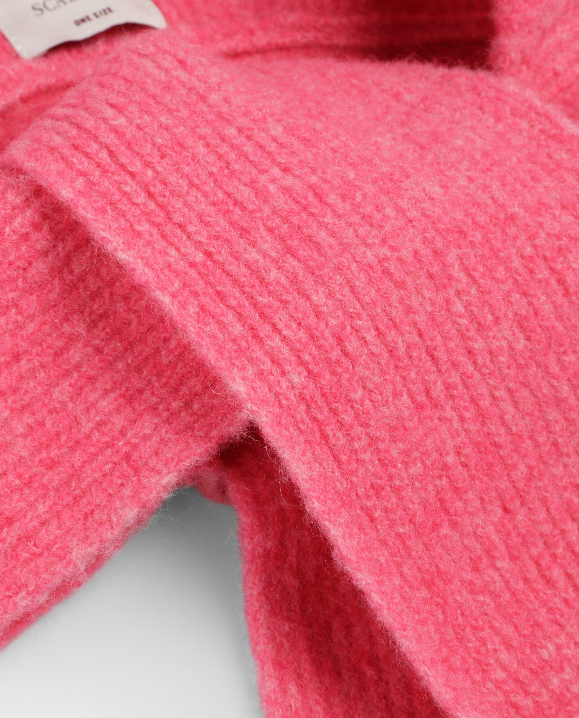 Imagen 4 de Balaclava de niña en tejido de punto con lazada ajustable - Scalpers - Rosa Rosa