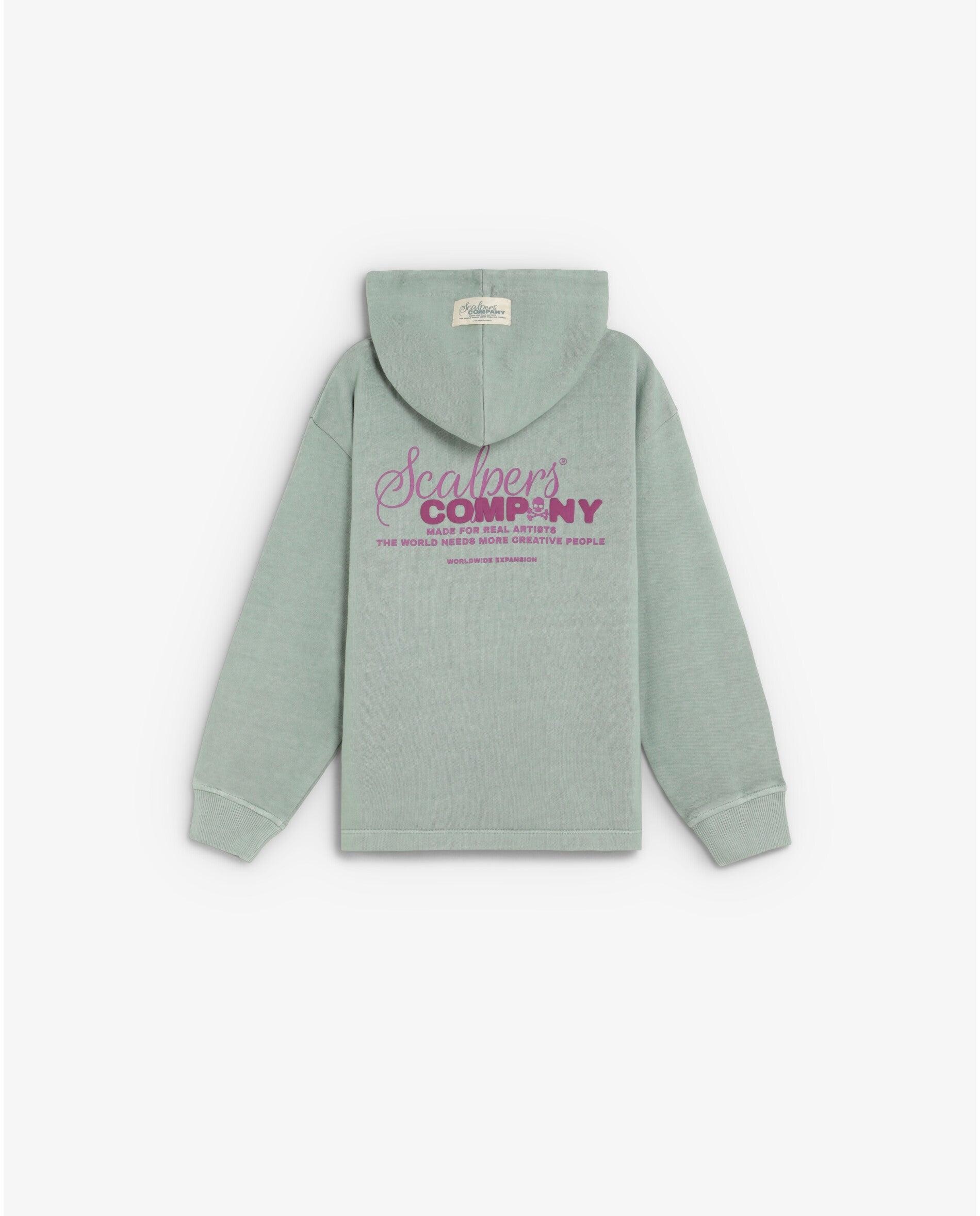 Sudadera con capucha de niña con estampado trasero - Scalpers - Caribe Caribe-2