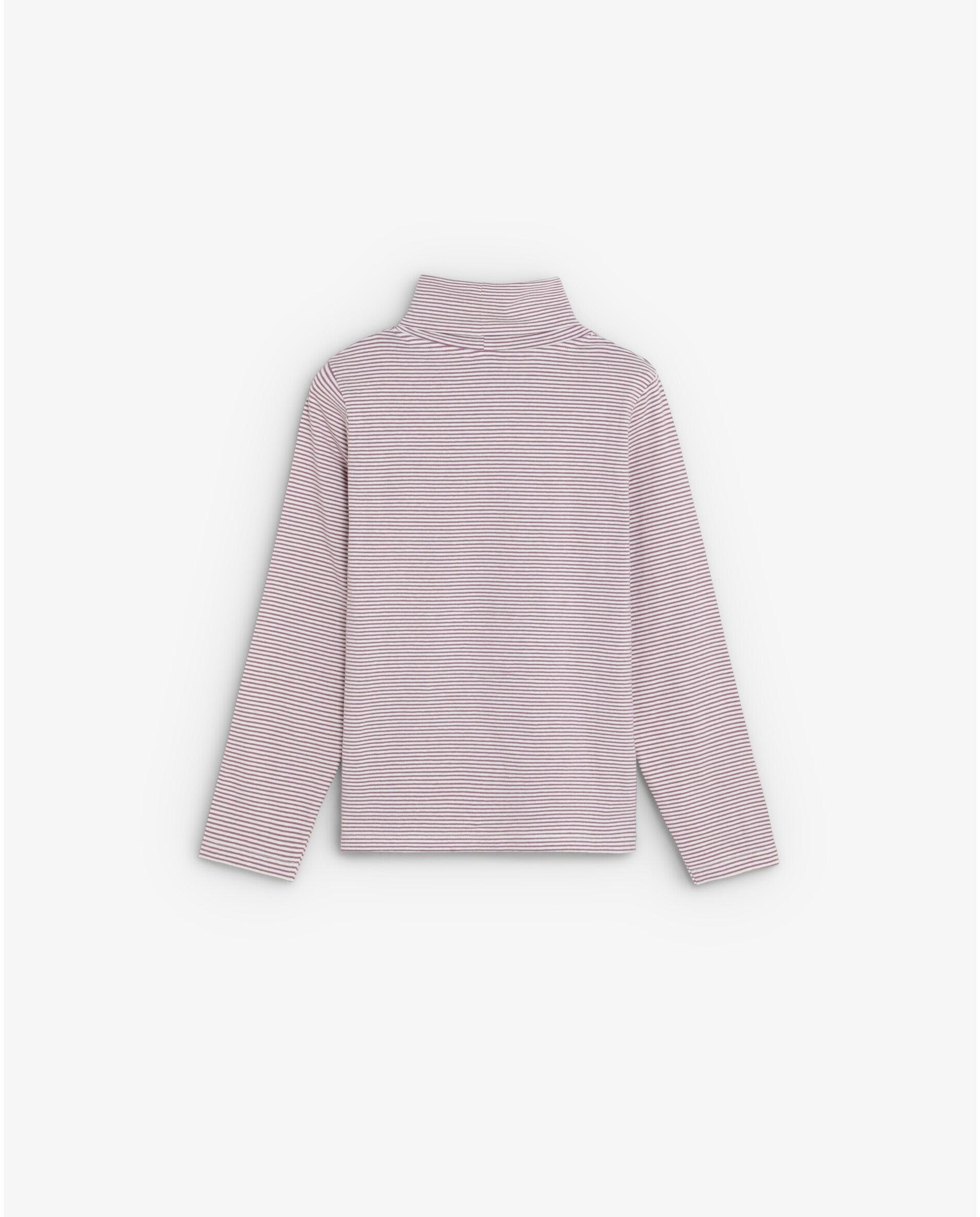 Imagen 2 de Camiseta de niña a rayas con cuello alto - Scalpers - Purpura Purpura