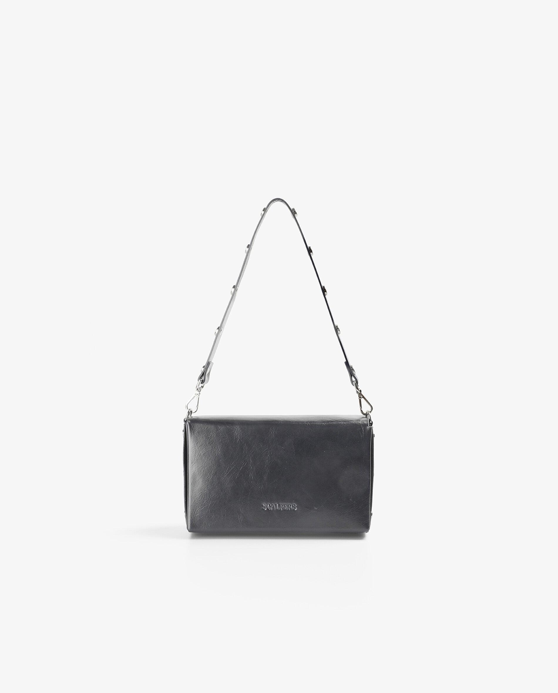 Bolso pequeño estructurado con cierre de solapa e imán - Scalpers - Gris Gris-3