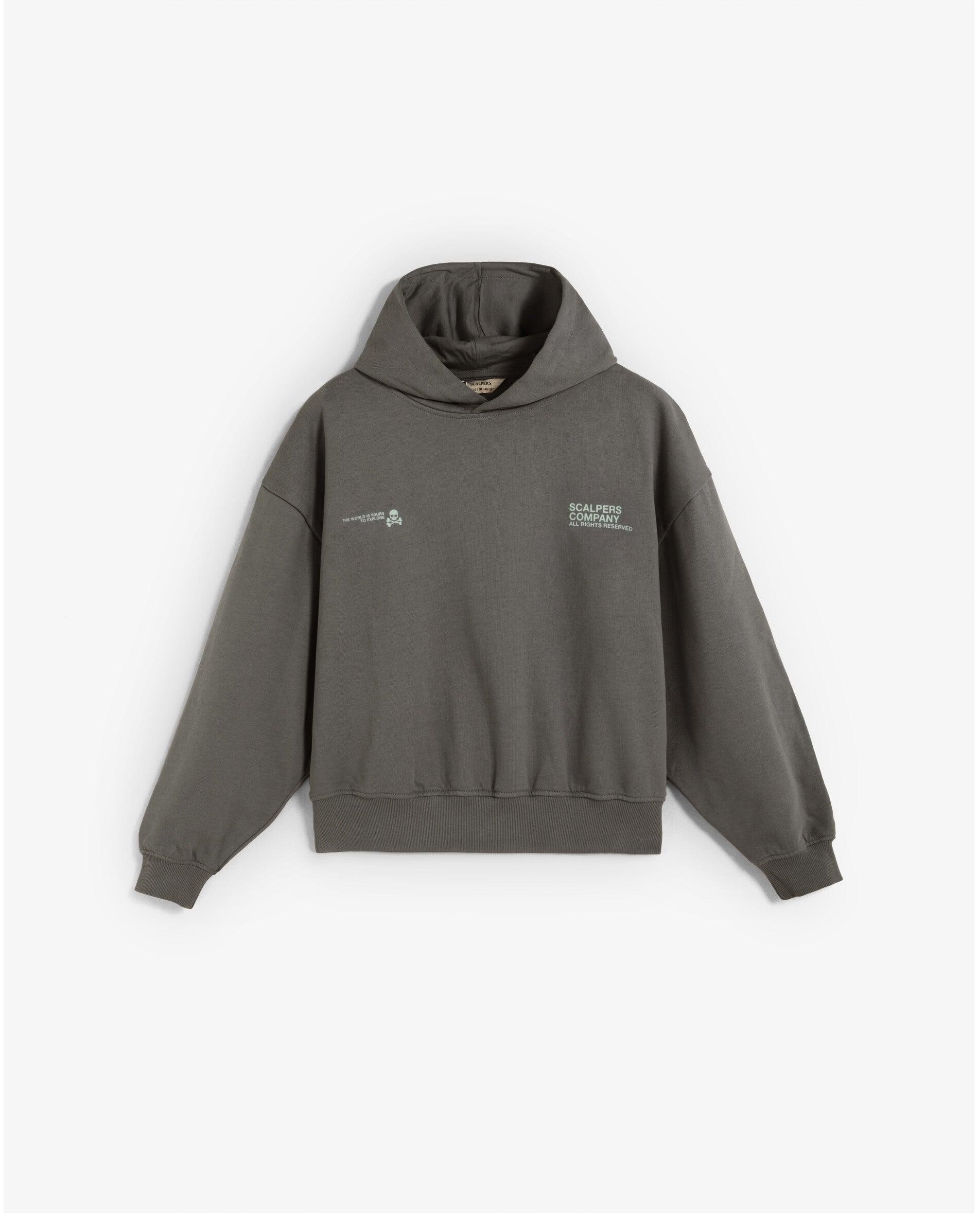 Imagen 1 de Sudadera con capucha de niño con letrero trasero - Scalpers - Antracita Antracita