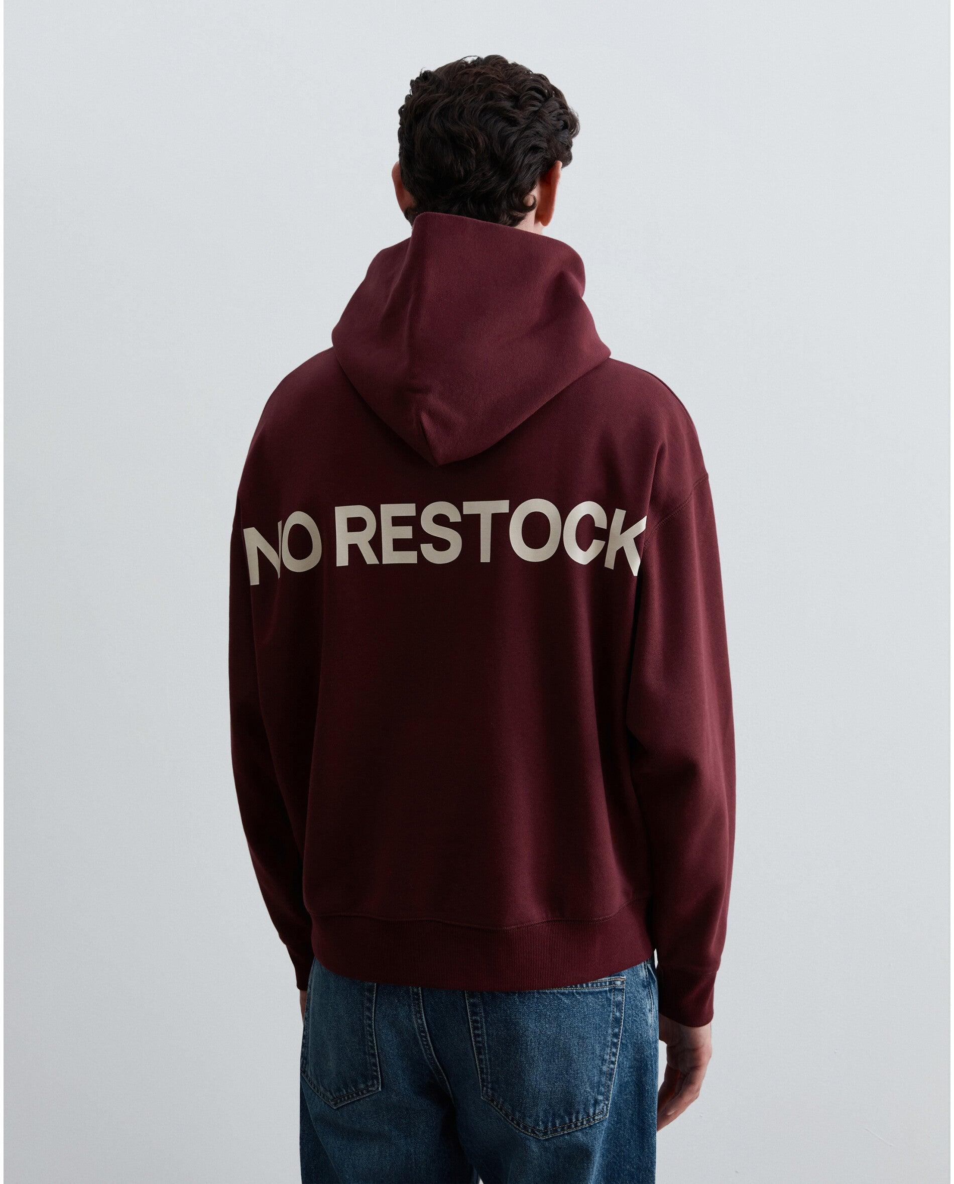 Imagen 2 de Sudadera con capucha de hombre con bolsillo canguro y letrero trasero - Scalpers - Burdeos Burdeos