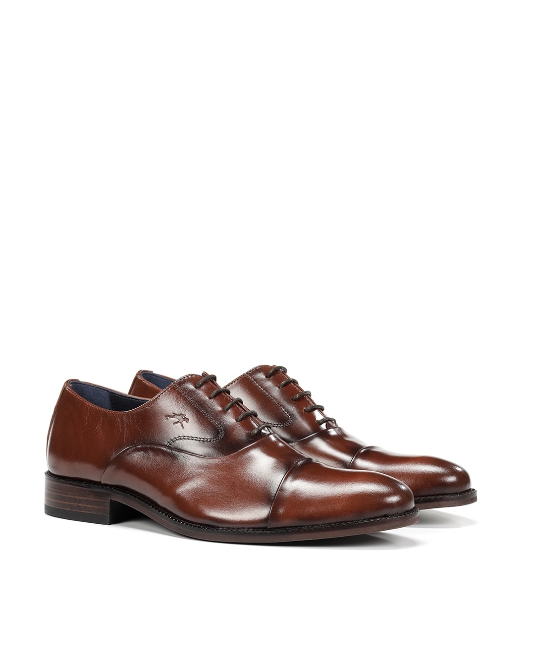 Zapatos de cordones de hombre fabricados en piel - Fluchos - Marrón Marrón-3