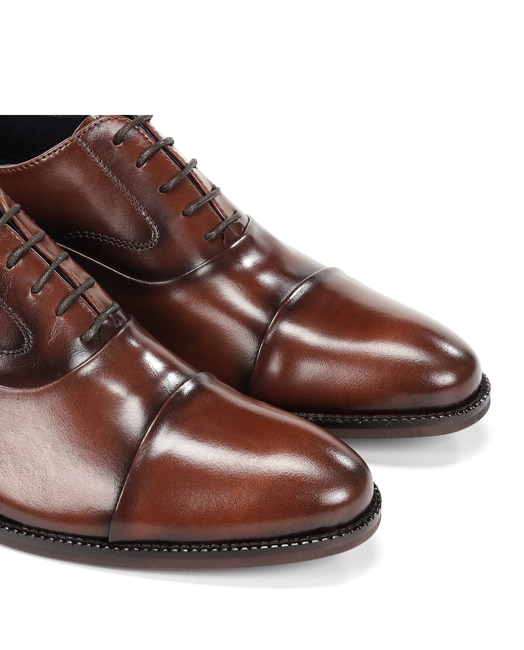 Zapatos de cordones de hombre fabricados en piel - Fluchos - Marrón Marrón-6