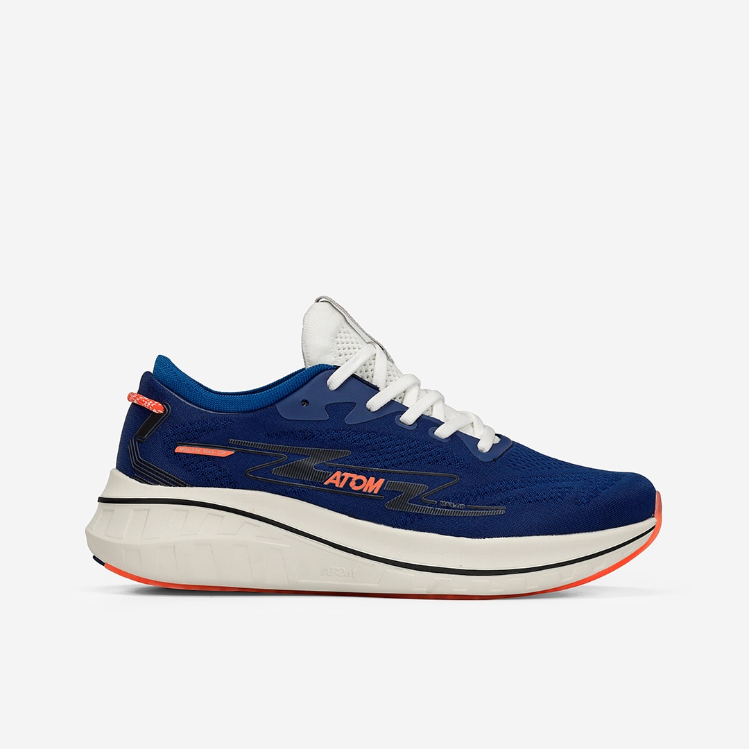 Zapatillas de running de hombre Atom - Azul marino / Naranja Azul marino / Naranja-1
