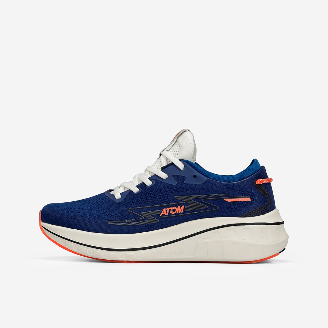 Zapatillas de running de hombre Atom - Azul marino / Naranja Azul marino / Naranja-2