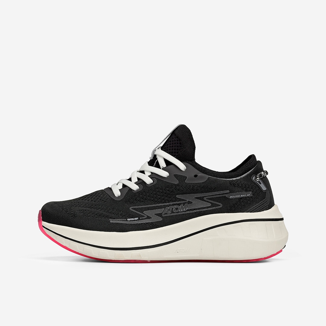 Zapatillas de running de mujer Atom - Negro / Blanco Negro / Blanco-2