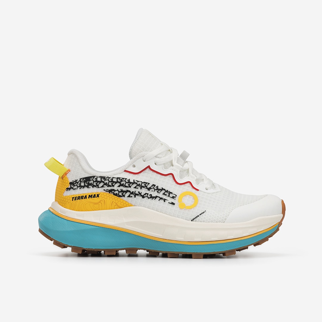 Zapatillas de trail running de mujer Atom - Blanco Blanco-1