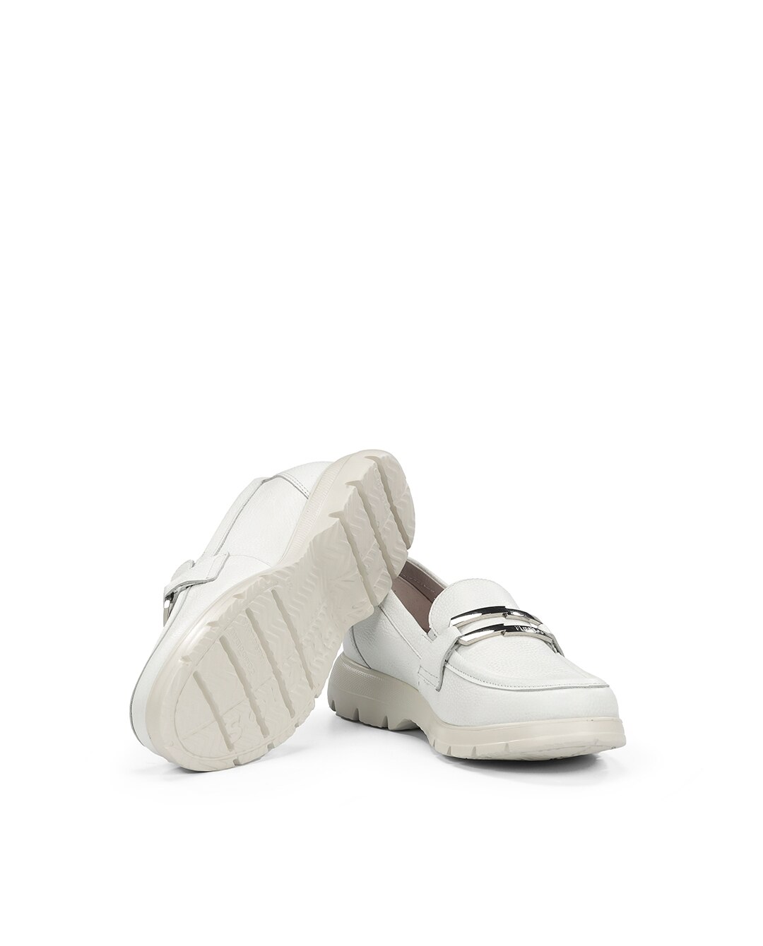 Mocasines de mujer fabricados en piel - Fluchos - Blanco Blanco-5