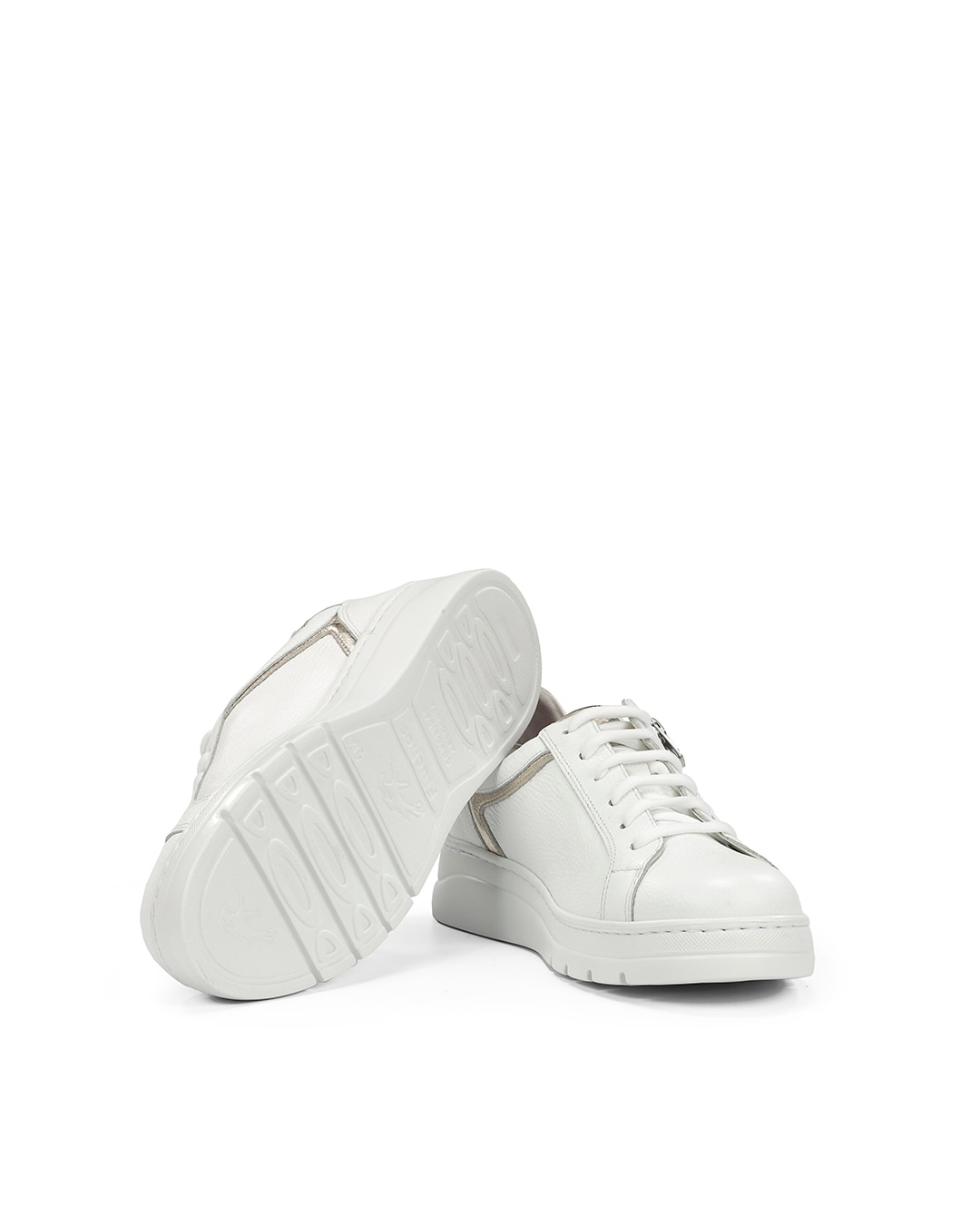 Zapatos de cordones de mujer fabricados en piel - Fluchos - Blanco Blanco-5