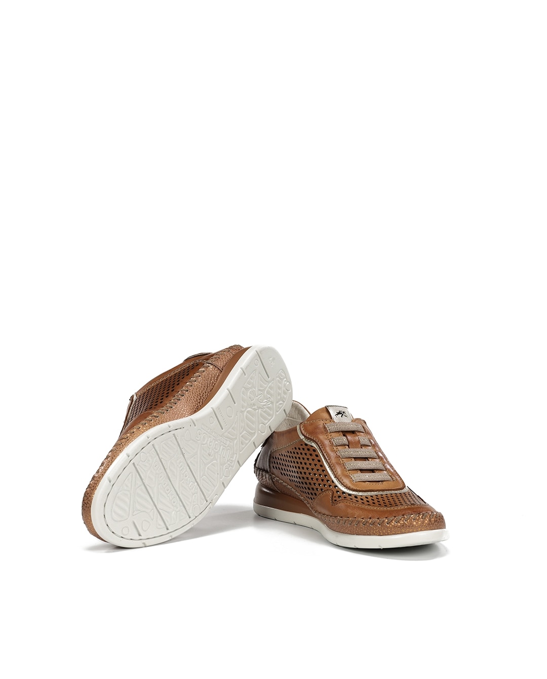 Zapatos de cordones de mujer fabricados en piel - Fluchos - Marrón Marrón-4