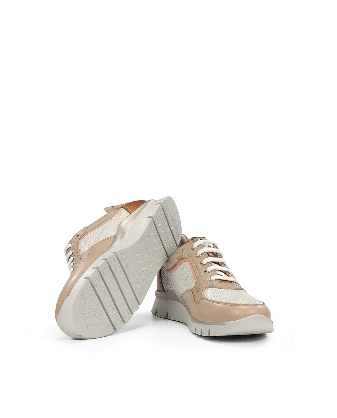 Zapatos de cordones de mujer fabricados en piel - Fluchos - Marrón Marrón-5