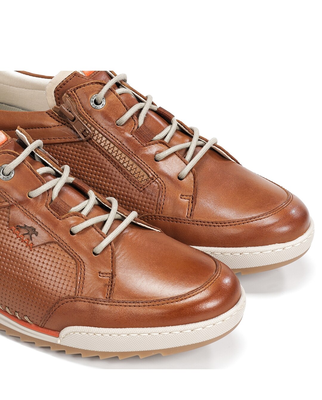 Zapatos de cordones de hombre fabricados en piel - Fluchos - Marrón Marrón-6