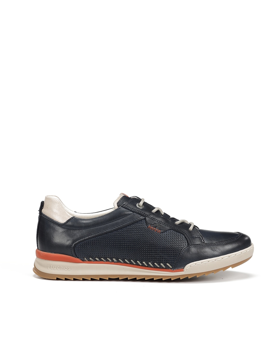Zapatos de cordones de hombre fabricados en piel - Fluchos - Azul Azul-1